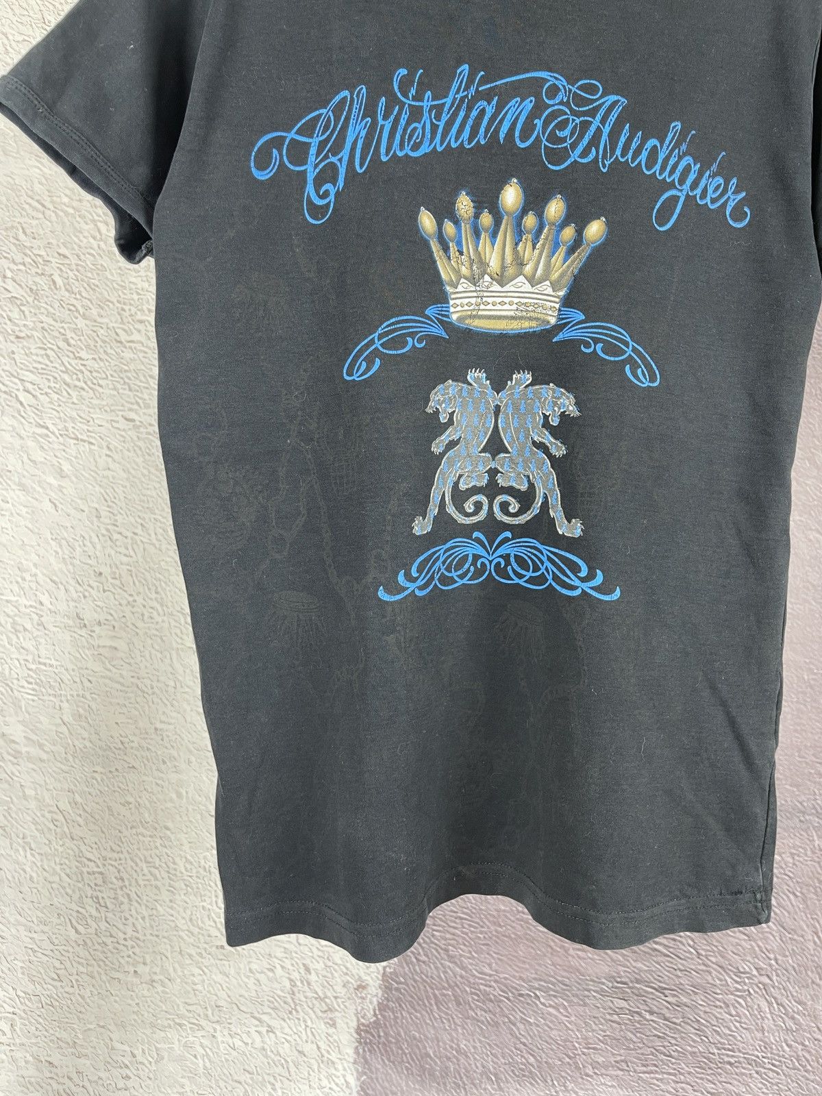Christian Audigier Christian Audigier vintage big logo allover pattern tee Size US M / EU 48-50 / 2 - 5 Thumbnail
