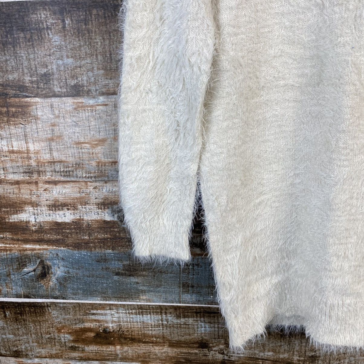 Japanese Brand DL Be Radiance Cream Mohair Shag Shaggy Knitwear #c1050 Size M / US 6-8 / IT 42-44 - 16 Thumbnail