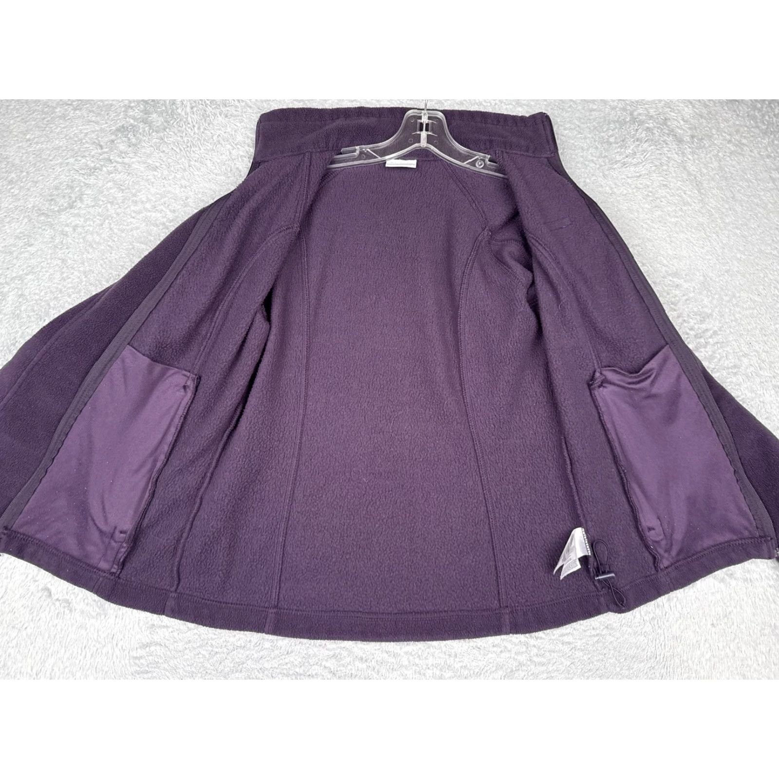Vintage Columbia Jacket Womens Small Purple Full Zip Fleece Lightweight Hiking Camping Size S / US 4 / IT 40 - 2 Thumbnail