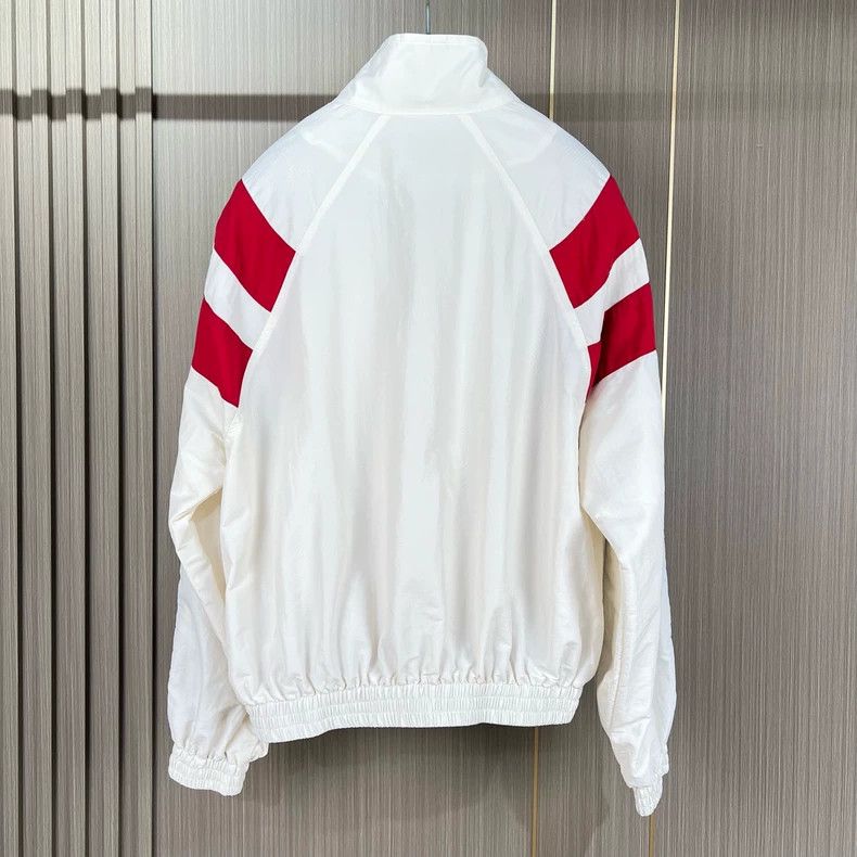 Balenciaga Balenciaga Double-hook embroidered monogrammed white and r Size US S / EU 44-46 / 1 - 2 Thumbnail