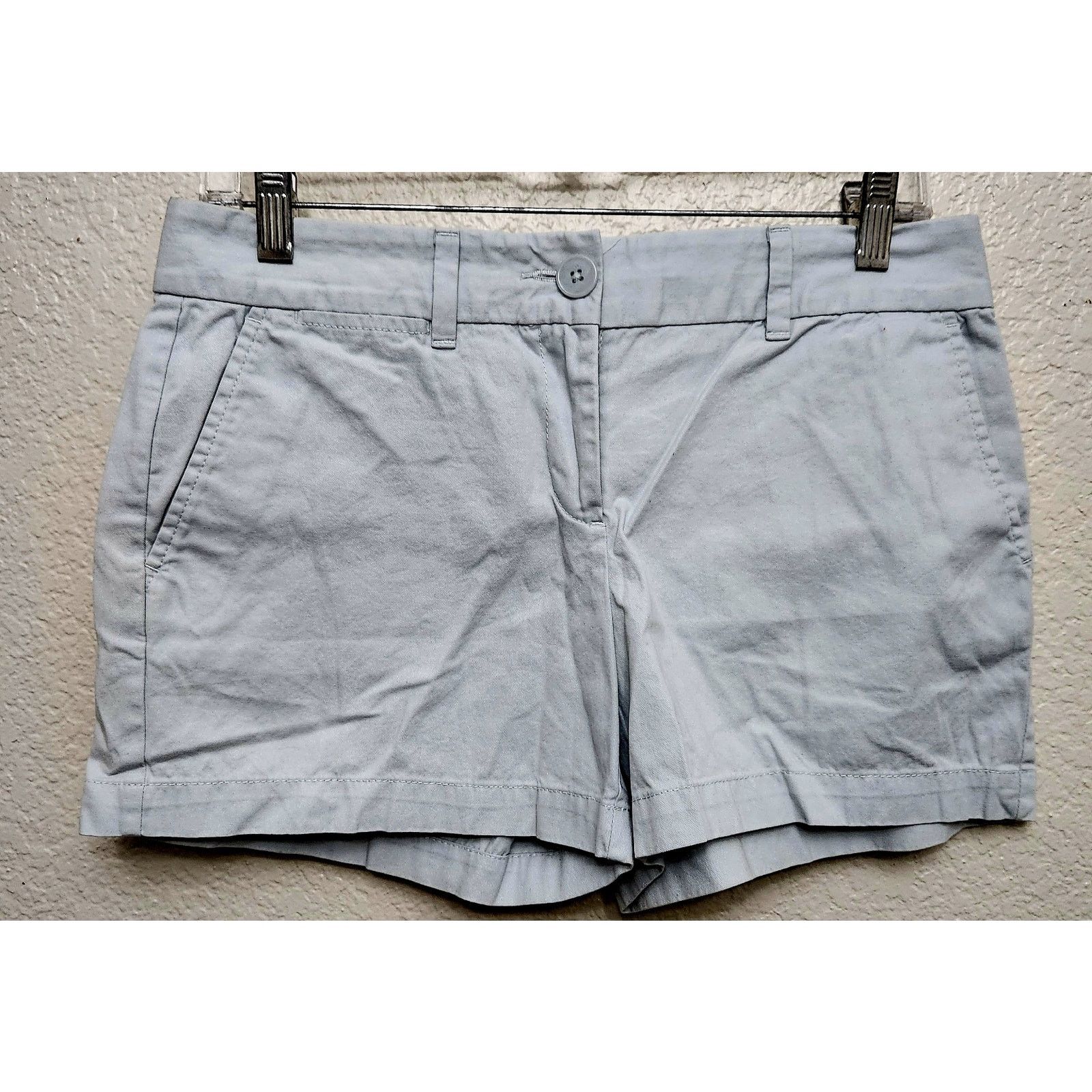Loft Ann Taylor LOFT Blue Green Flat Front Chino Shorts 2 Size 32" / US 10 / IT 46 - 1 Thumbnail