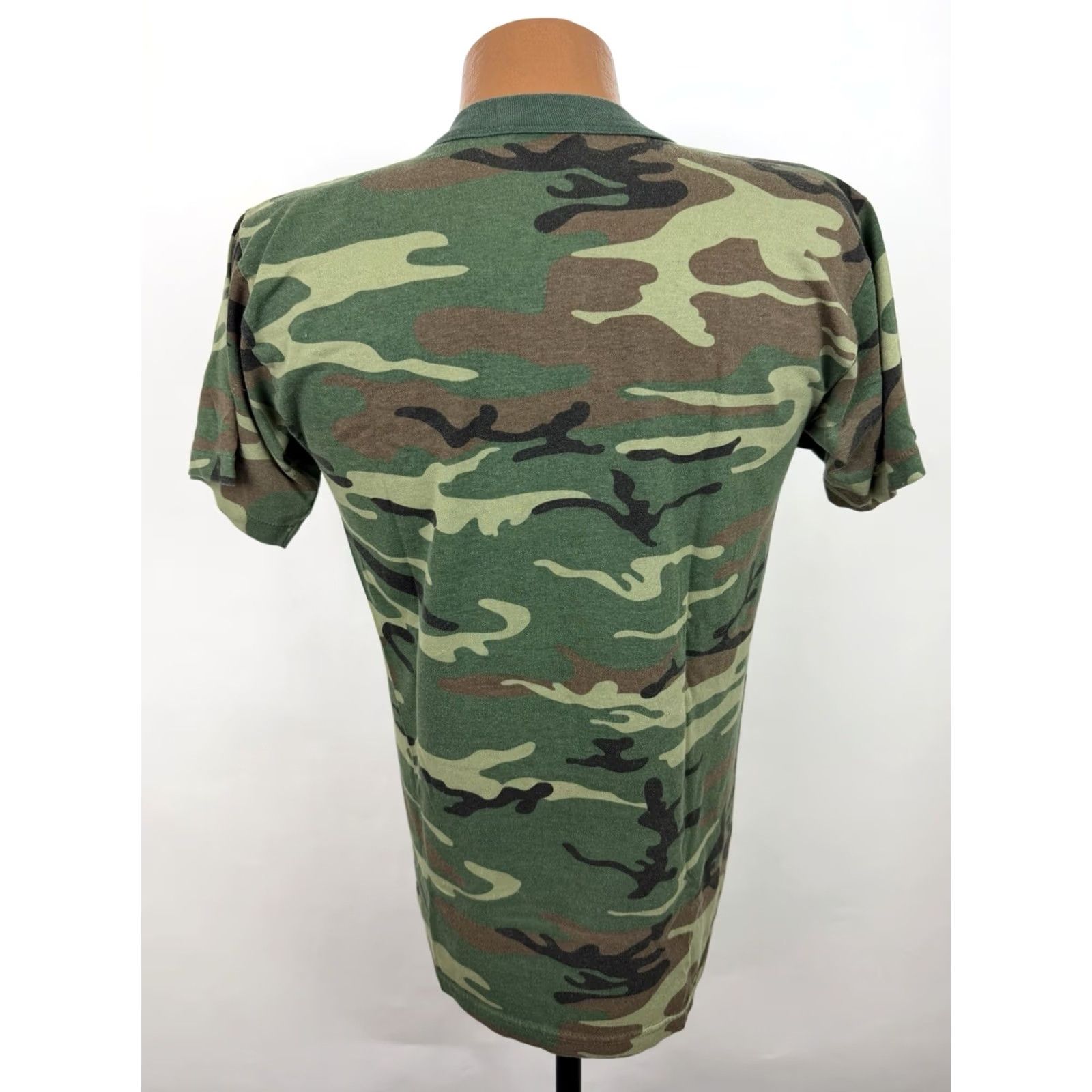 Rothco VINTAGE Rothco Camouflage Shirt Mens M T-Shirt 90s Y2K Green Cotton Blend Jersey Short Sleeve Crew Neck Mens Size US M / EU 48-50 / 2 - 6 Thumbnail