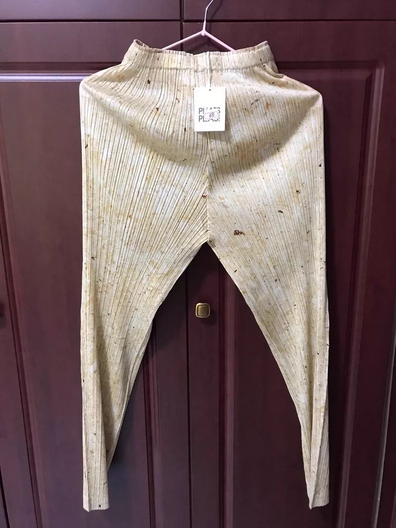 Issey Miyake Issey Miyake size:1 Marble women's trousers Size 26" / US 2 / IT 38 - 2 Thumbnail
