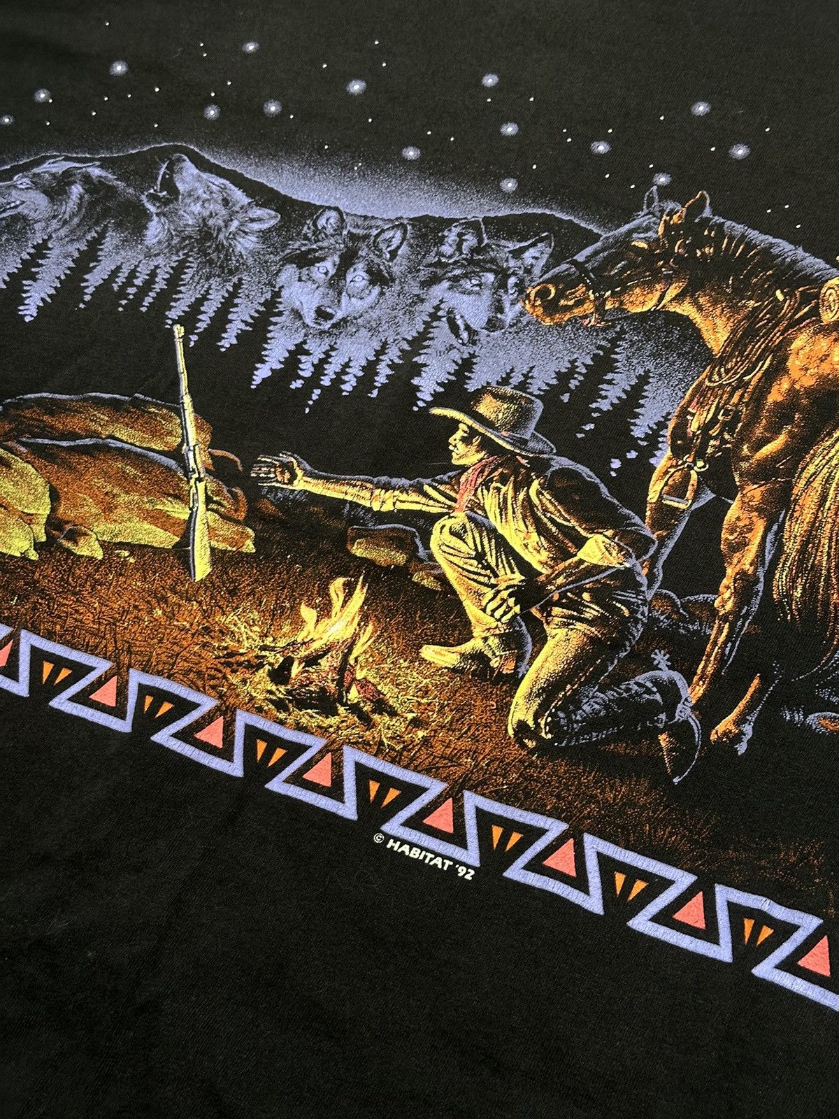 Habitat Vintage Tee Habitat Cowboy 92s Single Stitch Size US XXL / EU 58 / 5 - 2 Thumbnail