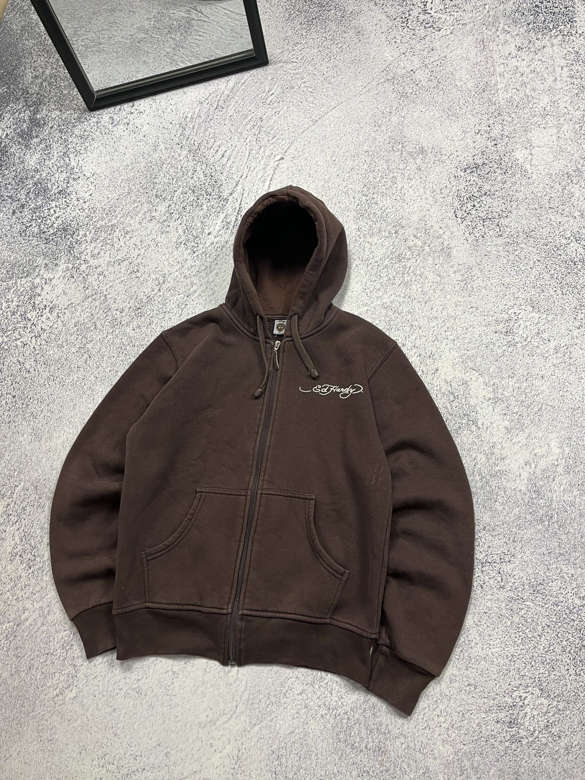 Ed Hardy Vintage Y2K Ed Hardy Love Kills Slowly Big Logo Zip Hoodie Size M / US 6-8 / IT 42-44 - 8 Thumbnail