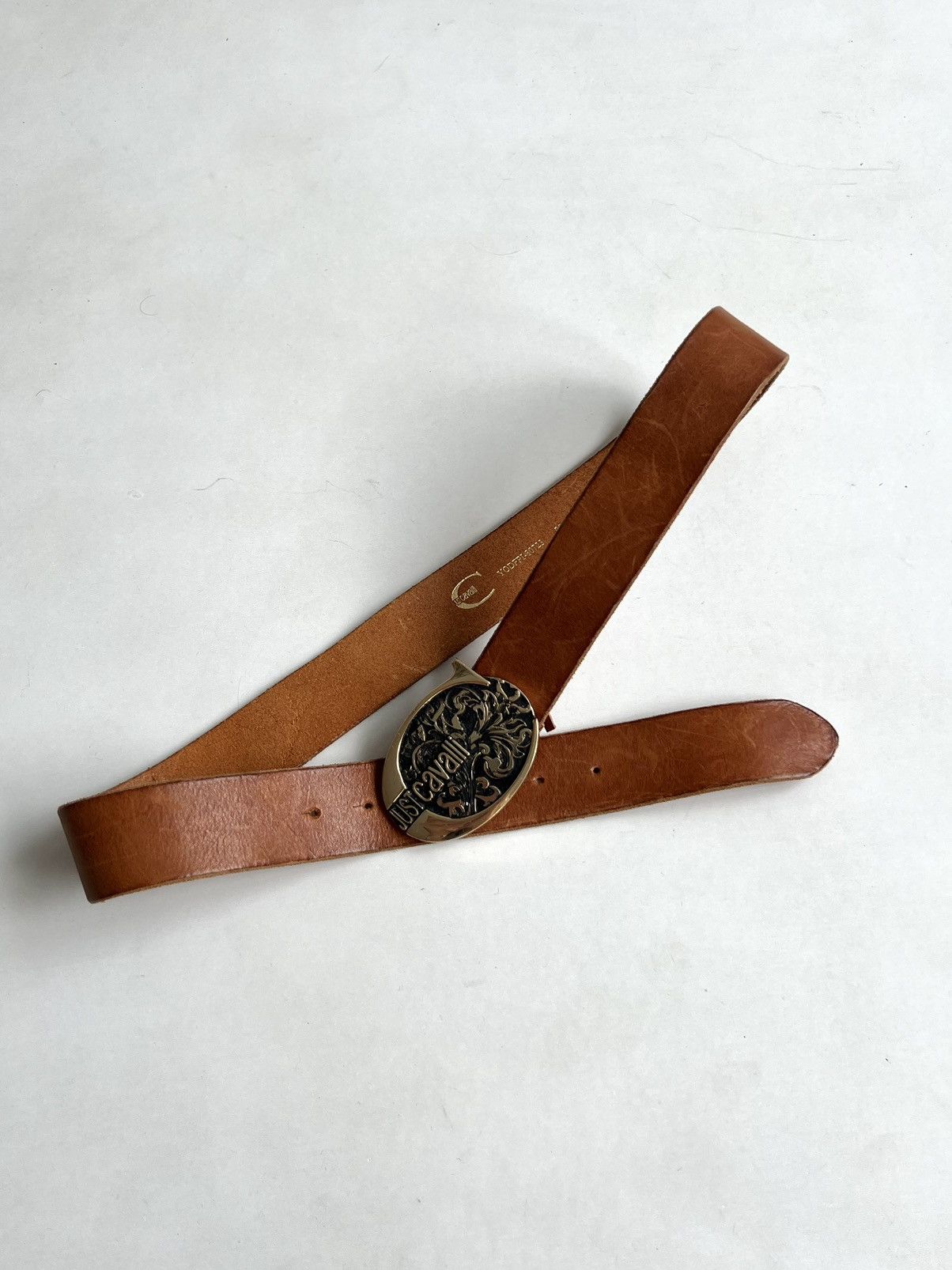 Just Cavalli × Roberto Cavalli Vintage Roberto Cavalli “Just Cavalli” Golden Tone Belt Size ONE SIZE - 2 Thumbnail