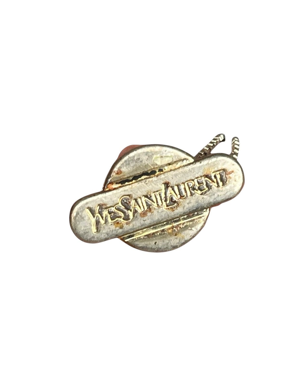 Yves Saint Laurent RARE Vintage YSL Yves Saint Laurent Logo Charm Necklace Size ONE SIZE - 8 Thumbnail