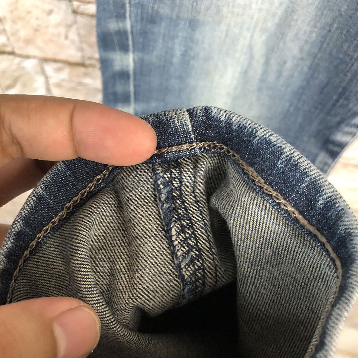 Edwin Edwin Blue Distressed Denim Pants #A344 Size US 32 / EU 48 - 16 Thumbnail