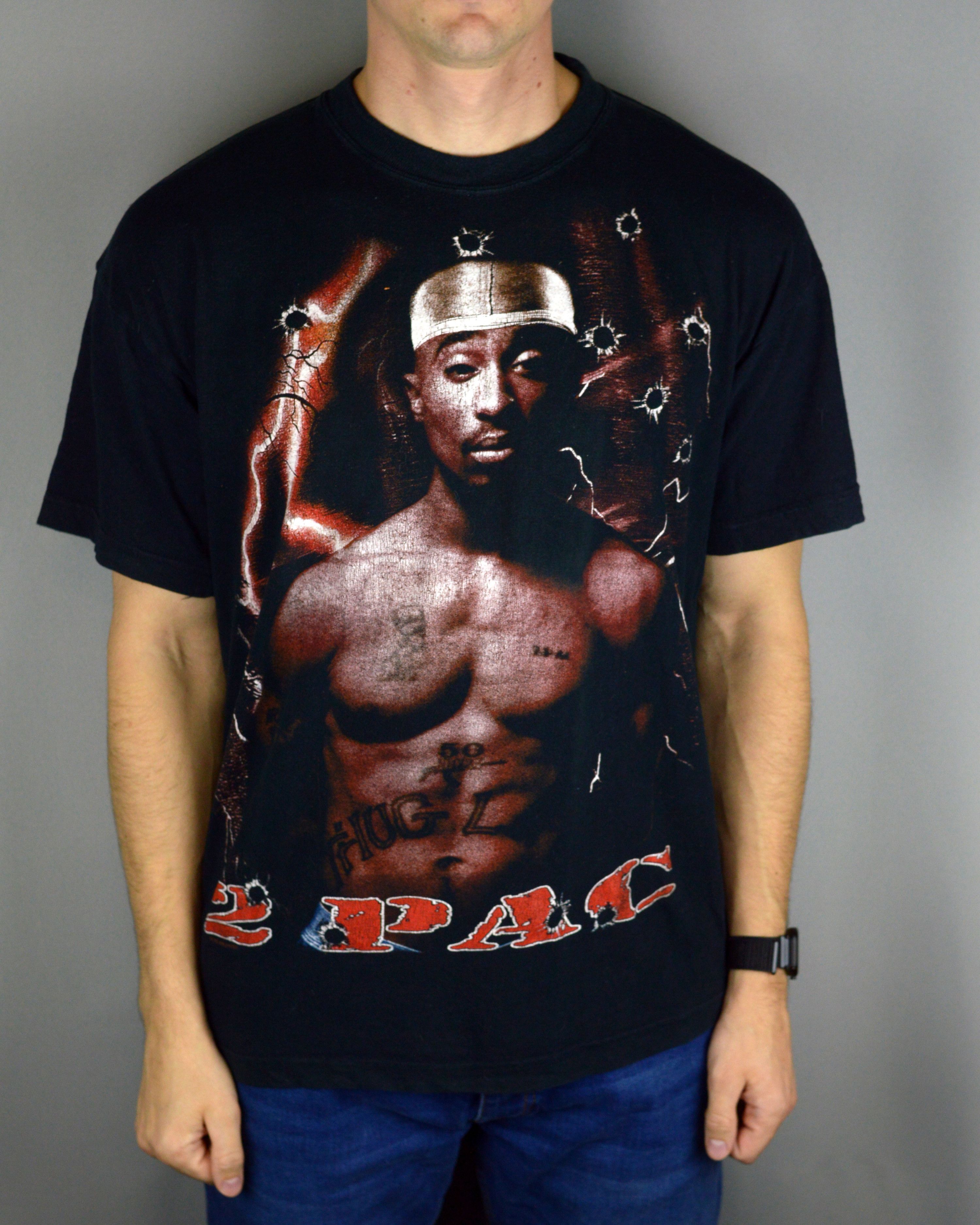 Rap Tees × Vintage Vintage 2Pac Tupac 2003 t shirt Size US XL / EU 56 / 4 - 1 Thumbnail