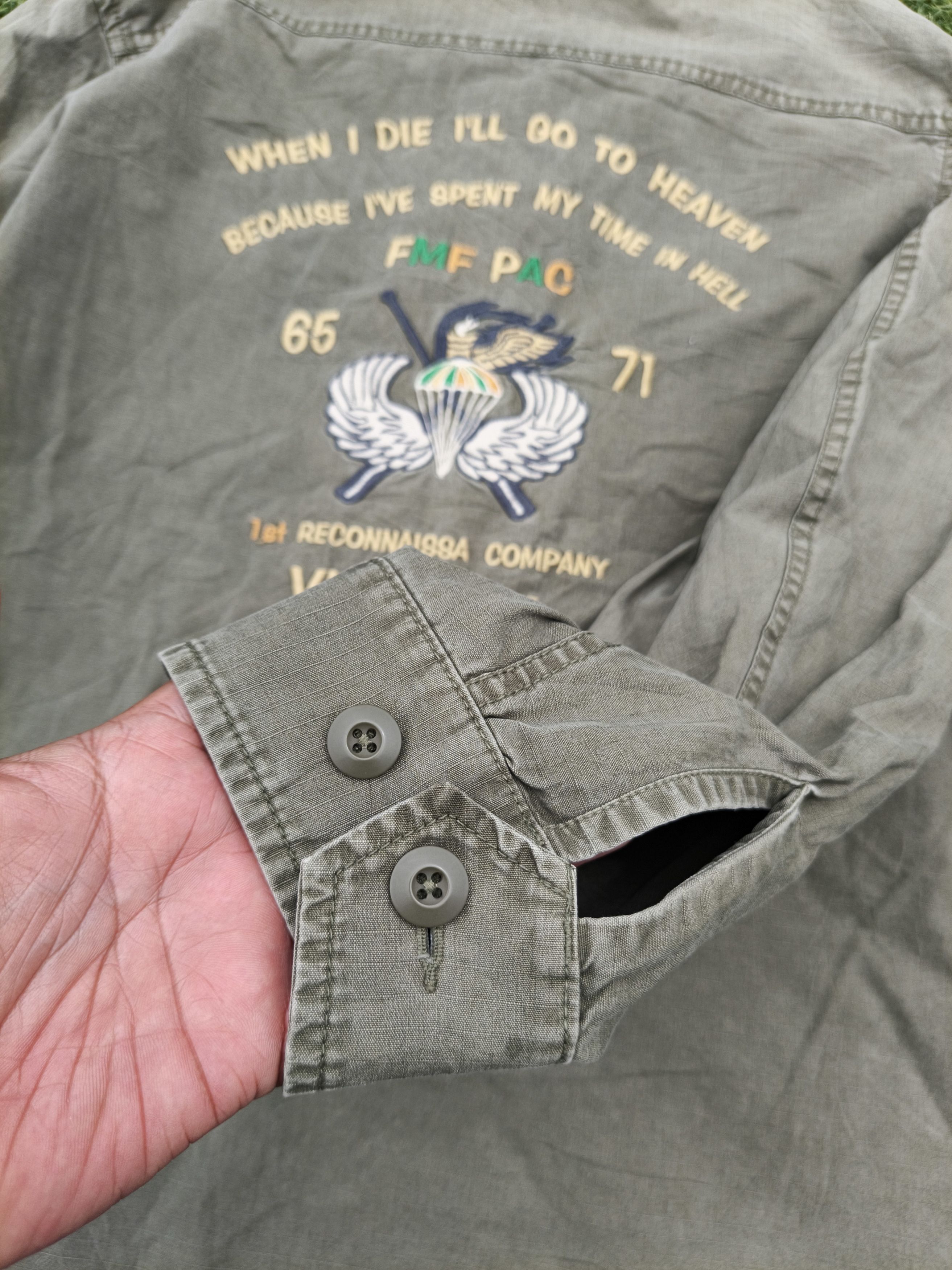 Avirex Avirex US Army Souvenir FMF PAC Long Sleeve Shirt Size US XL / EU 56 / 4 - 21 Thumbnail