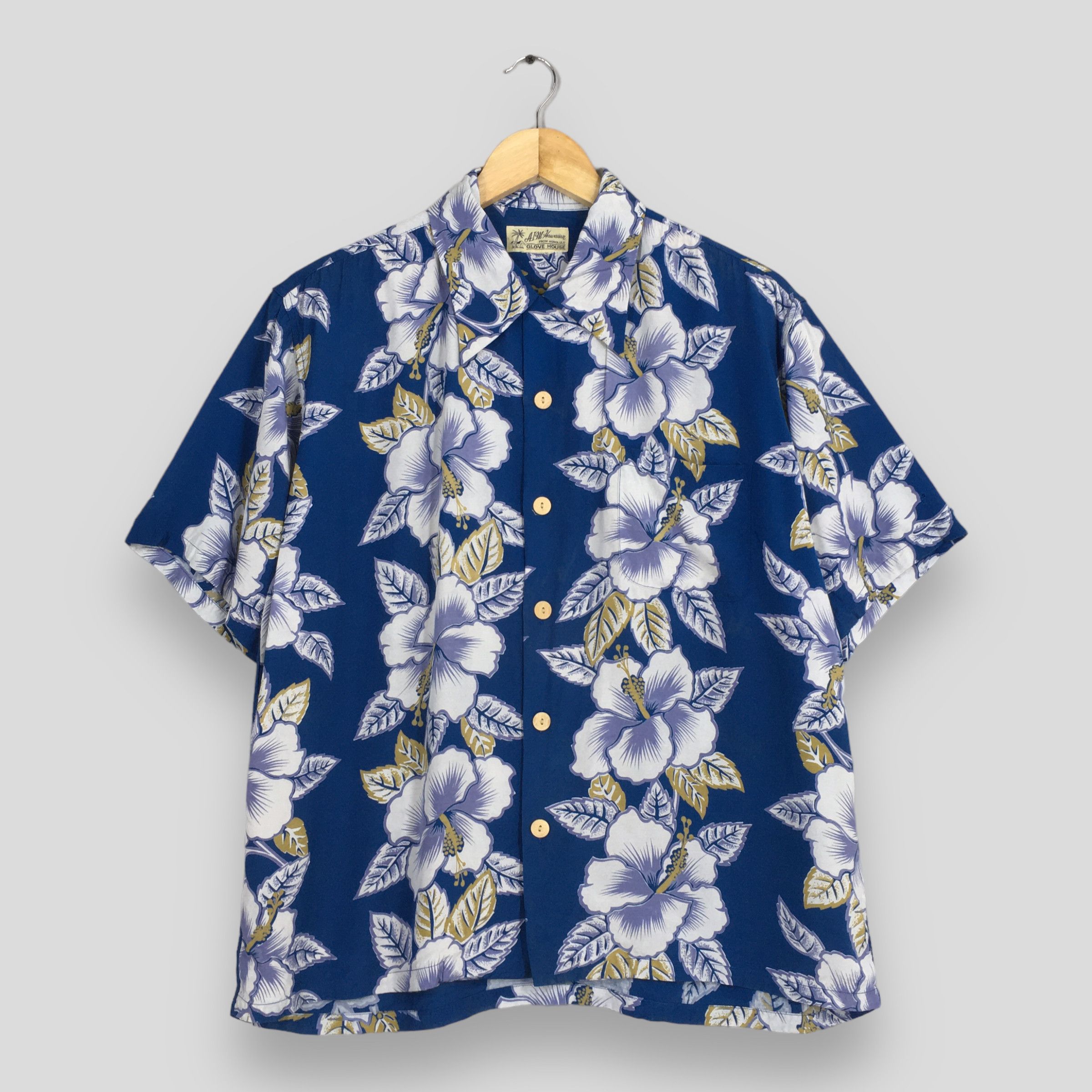 Other Vintage Glove House Japan Hawaiian Hibiscus Flower Tropical Size US M / EU 48-50 / 2 - 1 Thumbnail