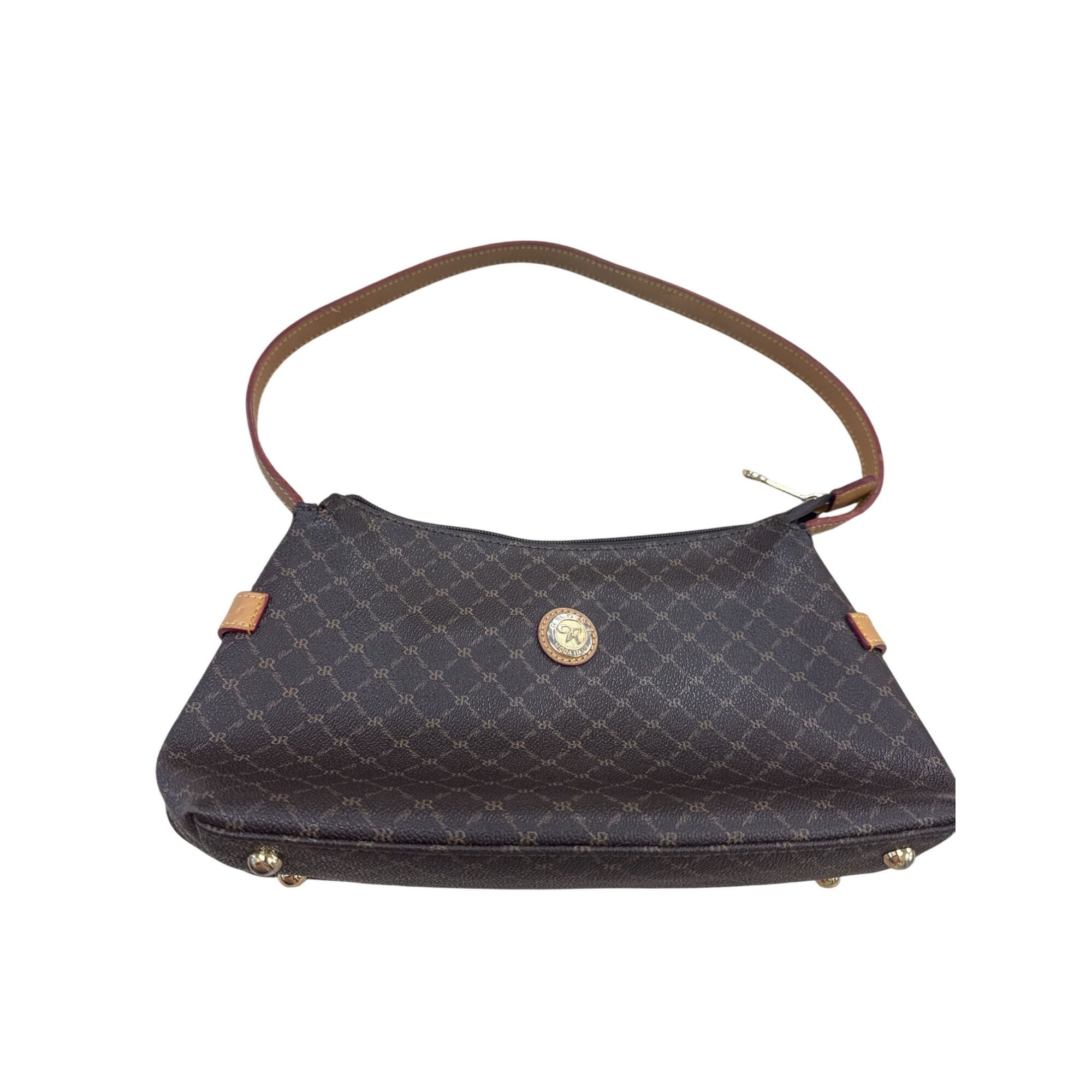 Designer Rioni Womens Brown Leather Clutch Handbag 7"x12" SKU 7332 Size ONE SIZE - 1 Thumbnail