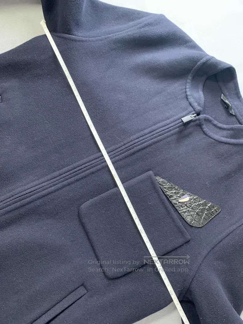 Fendi Fendi Wool jacket with crocodile skin eye detail Size US S / EU 44-46 / 1 - 8 Thumbnail