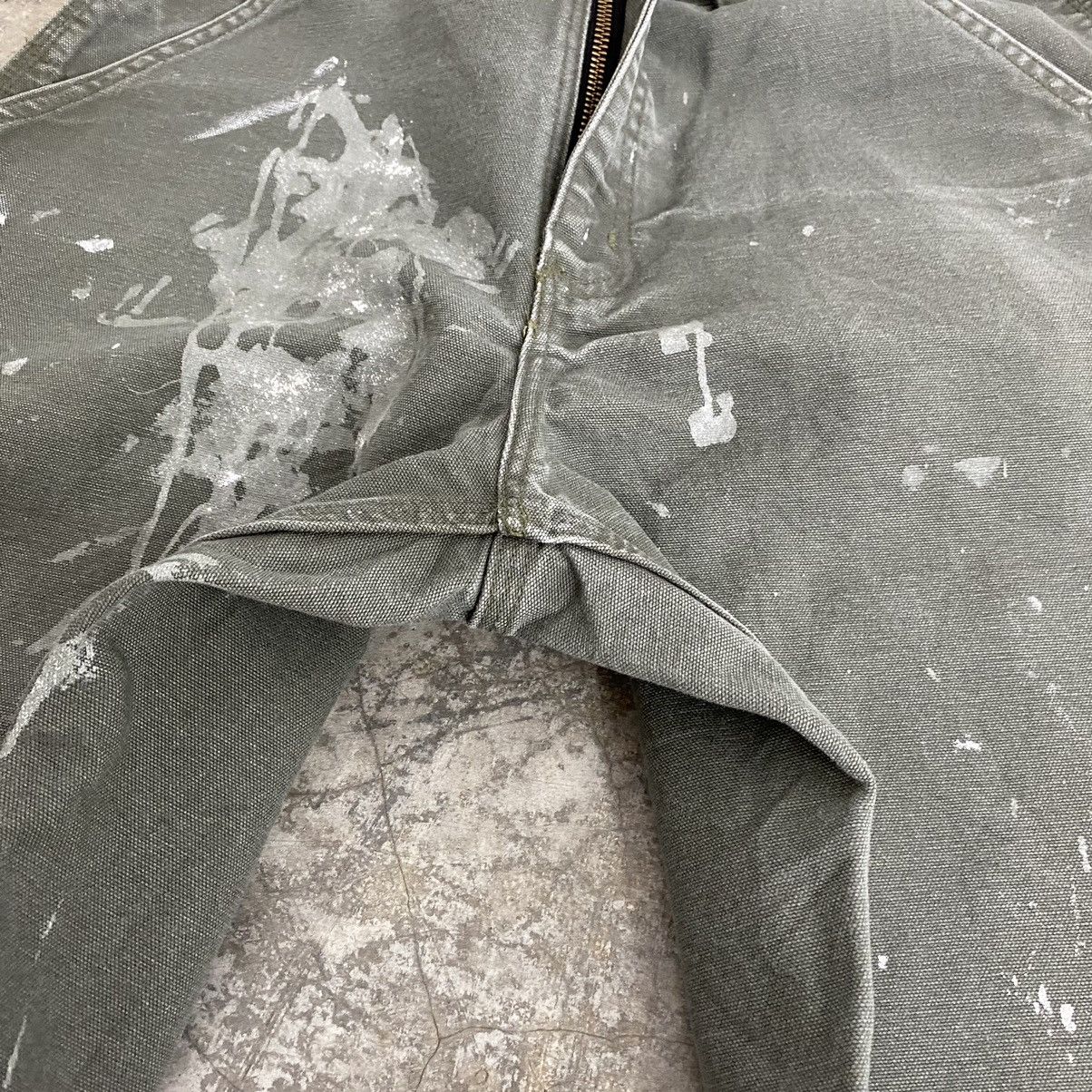 Carhartt Vintage Carhartt Moss Green Stained Carpenter Pants Size US 31 - 11 Thumbnail