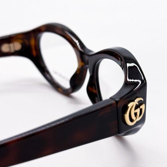 Gucci NEW GUCCI GG1405O 002 HAVANA WOMEN EYEGLASSES GUCCI Size ONE SIZE - 8 Thumbnail
