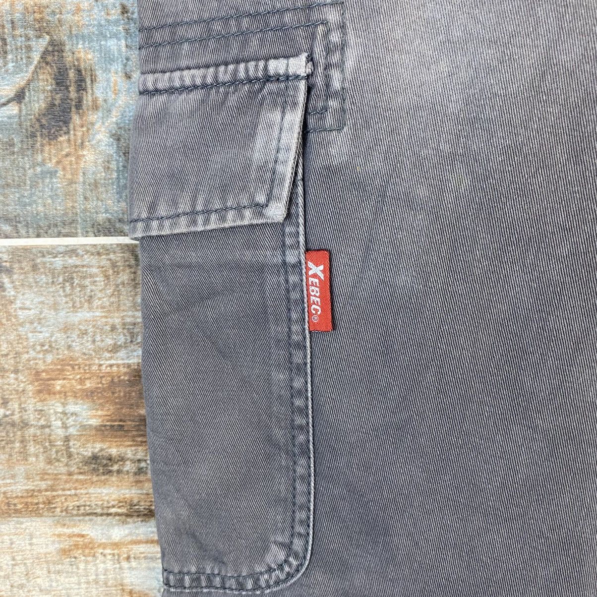Japanese Brand DL Xebec Brown Cargo Multipocket Pants #C966 Size US 31 - 20 Thumbnail