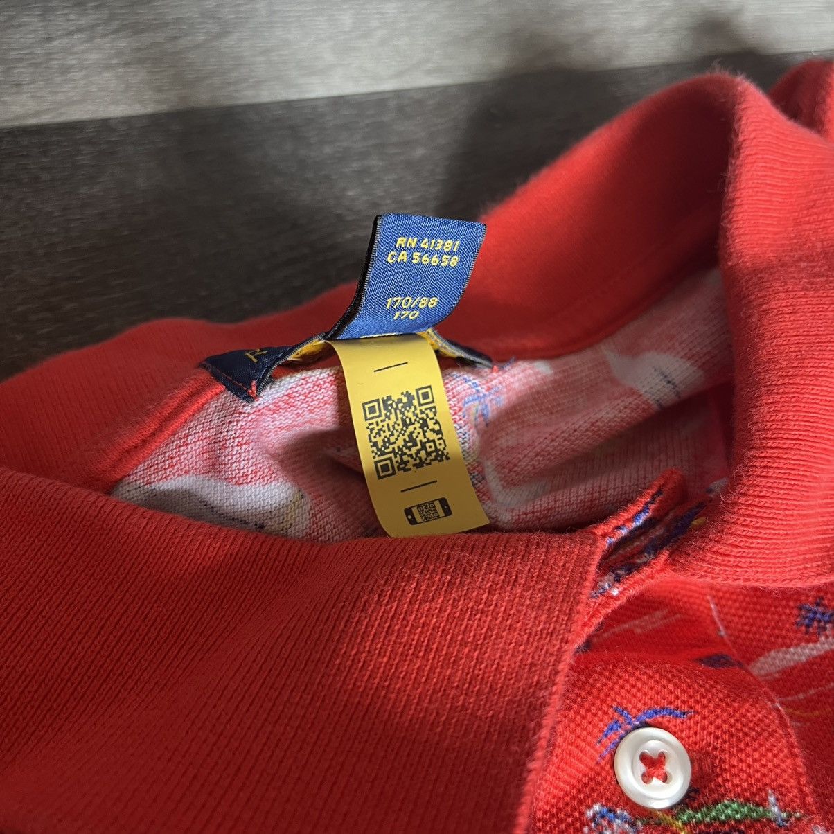 Polo Ralph Lauren × Ralph Lauren Polo Ralph Lauren Sailboat Cotton Mesh Print Polo Shirt Size US S / EU 44-46 / 1 - 6 Thumbnail