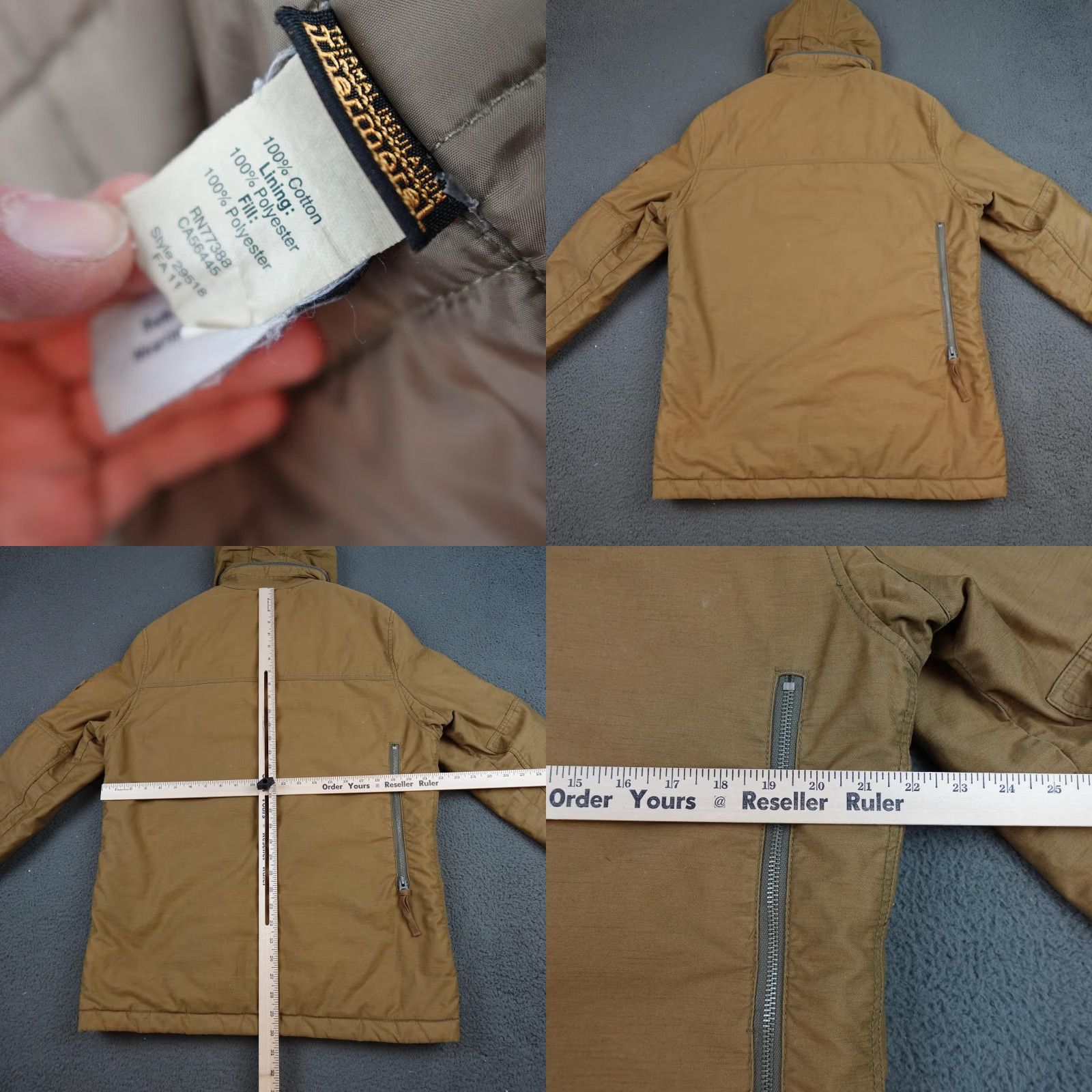 J.Crew J.Crew Field Mechanics Jacket Mens M Beige Hooded Canvas Full Zip Insulated Military Style Shirt? Size US M / EU 48-50 / 2 - 8 Thumbnail