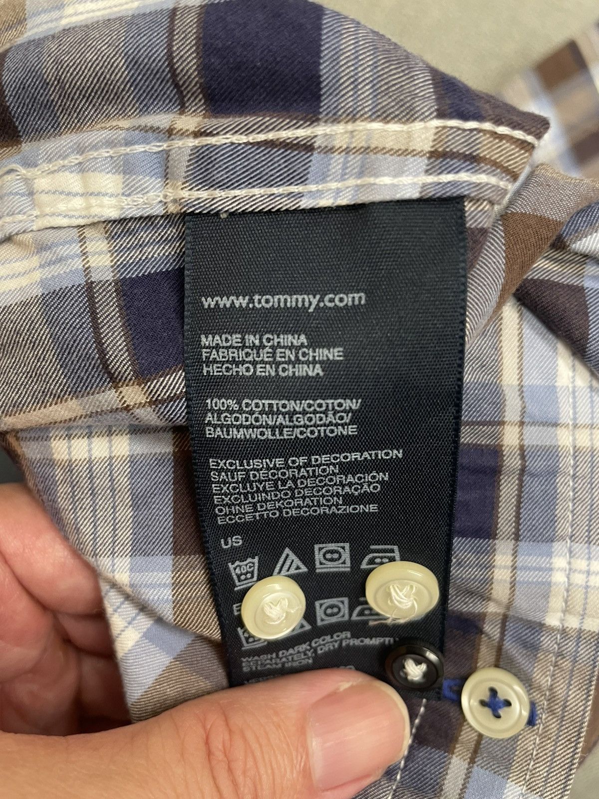 Tommy Hilfiger Tommy Hilfiger Long Sleeve Button Down Shirt Size US S / EU 44-46 / 1 - 7 Thumbnail