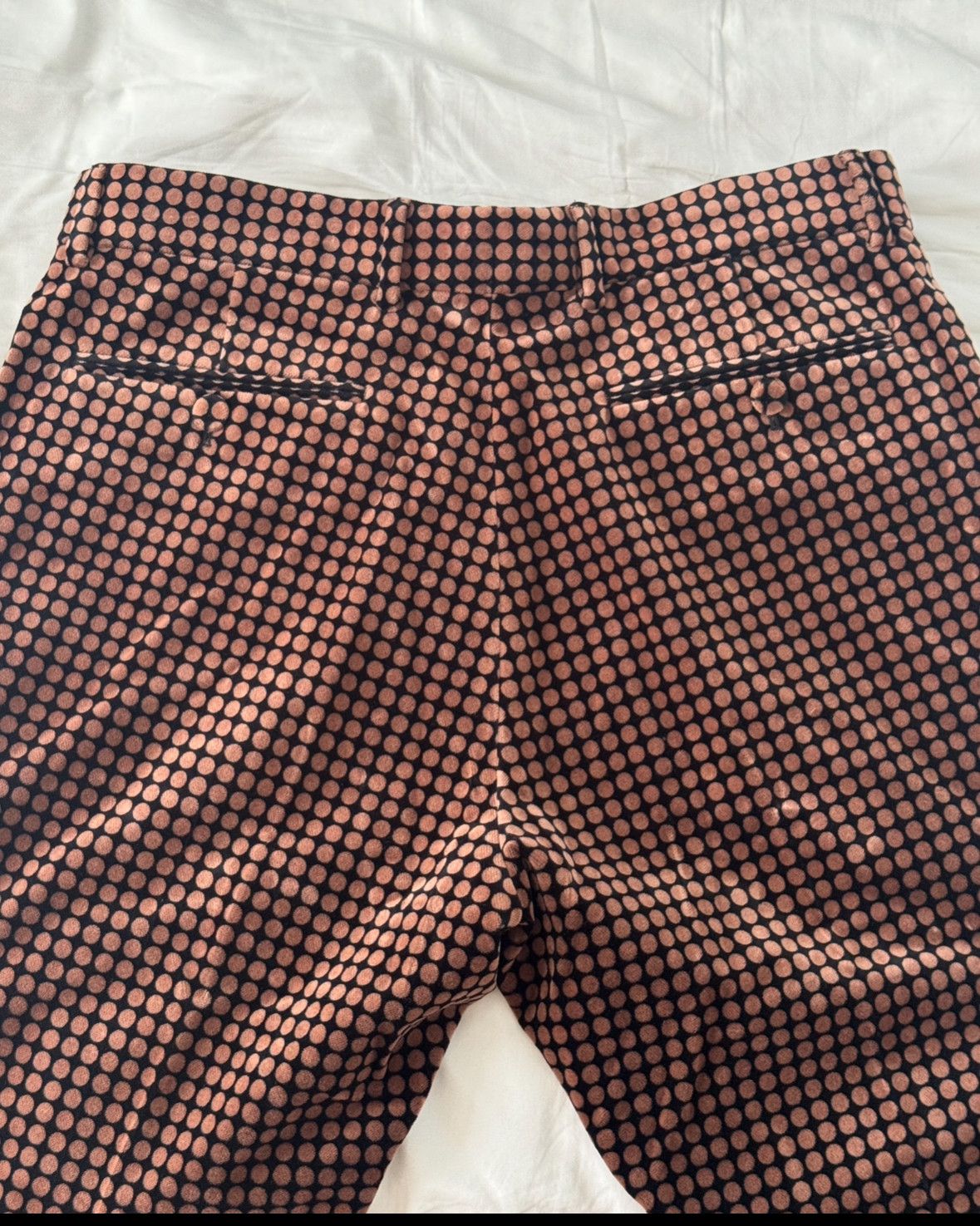 Gucci 50 L - Gucci Polka Dot Print Brown Suit Pants Trousers Size 50R - 9 Thumbnail