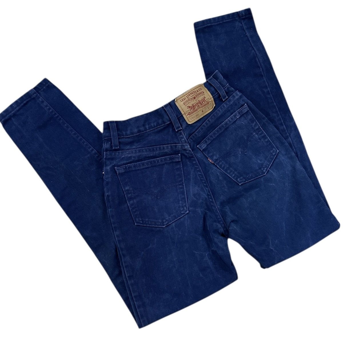 Levi's Vintage Clothing Vintage 90s Levis Dark Wash Jeans Size 5 M Size 24" / US 00 / IT 34 - 1 Thumbnail
