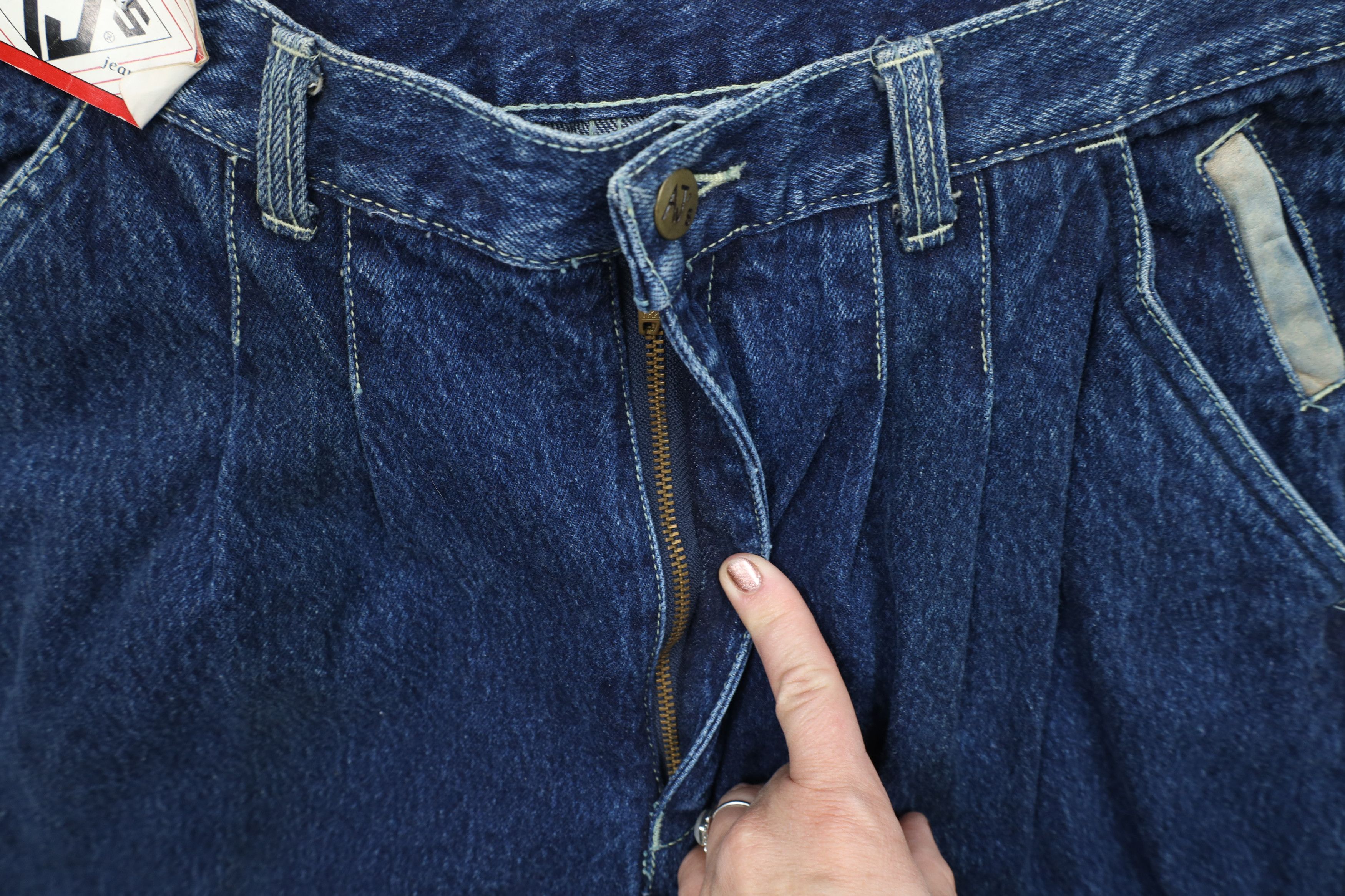 Vintage Deadstock Vintage 90s Streetwear High Waist Denim Jeans Size US 32 / EU 48 - 7 Thumbnail