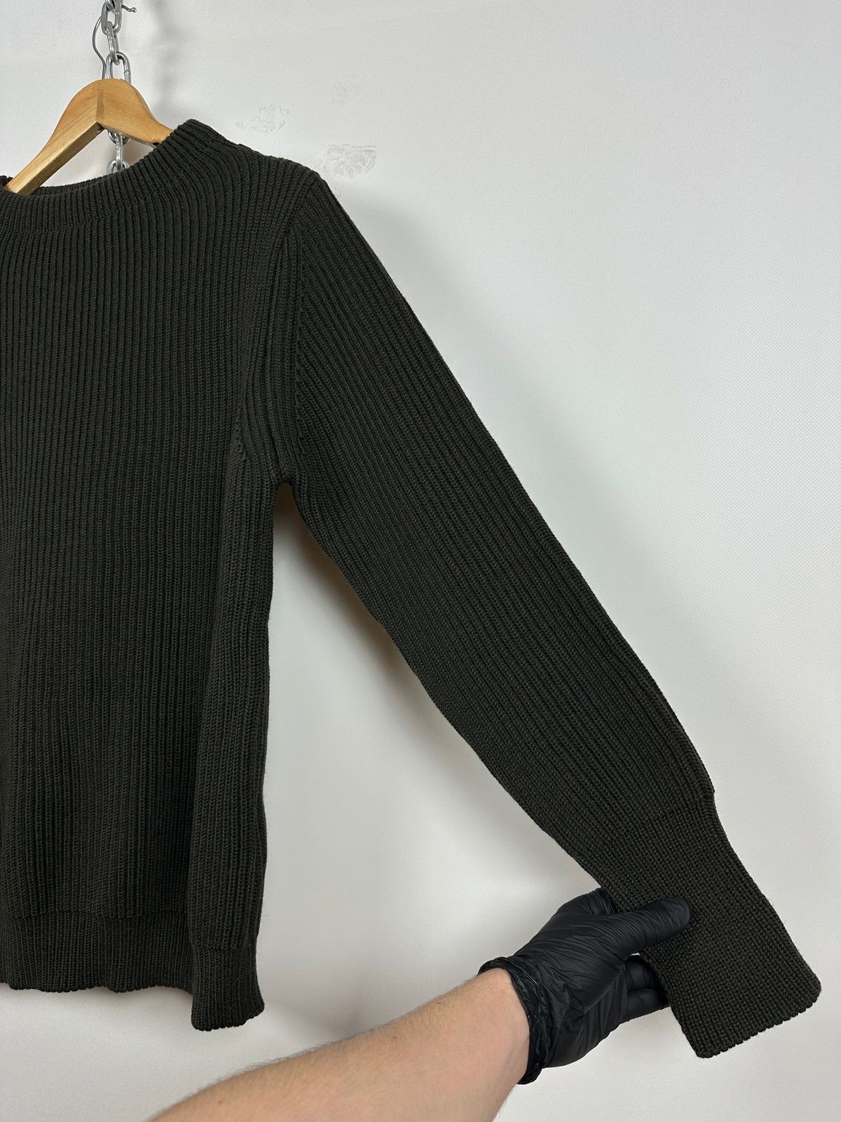 Andersen Andersen Andersen-Andersen Crewneck Navy Green Wool Sweater Size US S / EU 44-46 / 1 - 9 Thumbnail