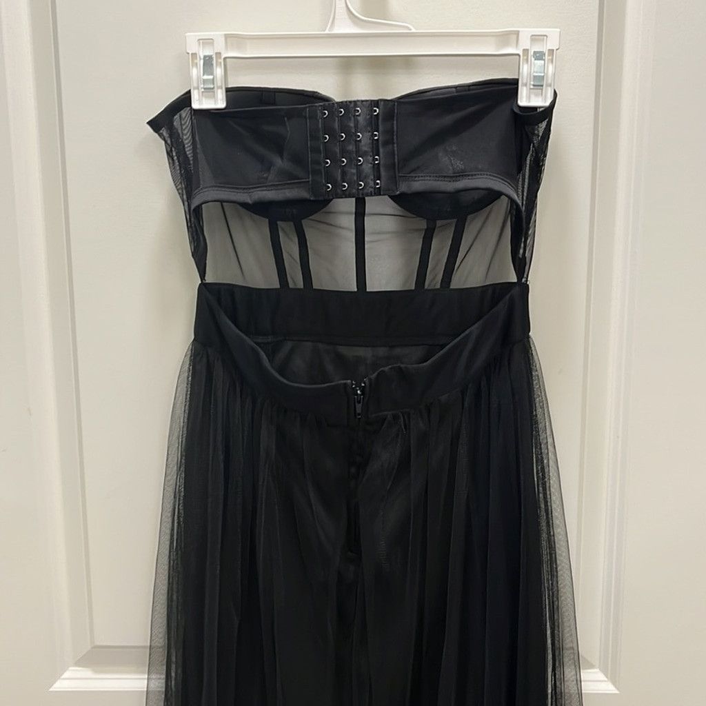 Windsor Smith Black Mesh See-Thru Gown - M Size S / US 4 / IT 40 - 6 Thumbnail