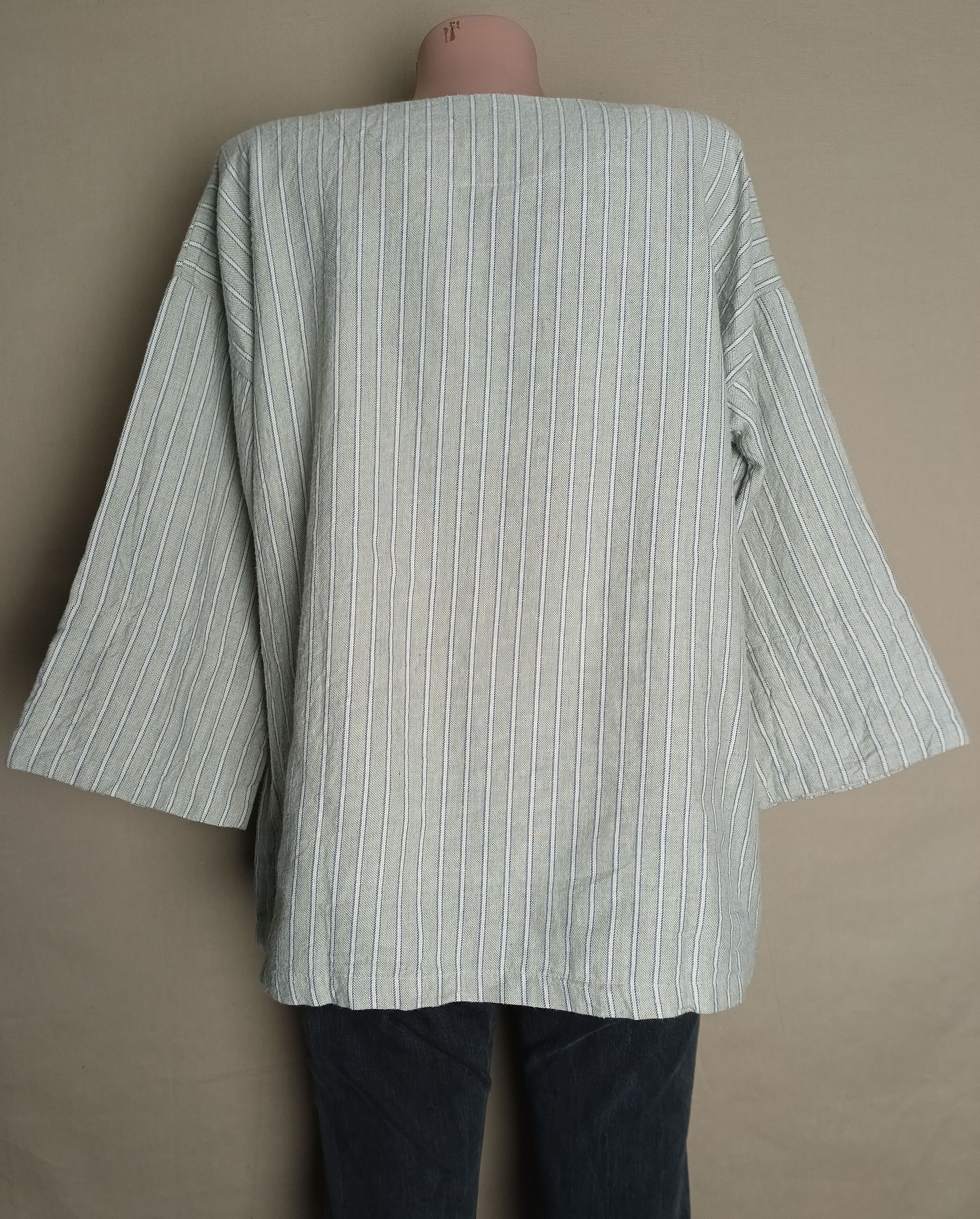 Designer TOAST Fisherman Stripe Print Lounge Top 3/4 sleeve Size L / US 10 / IT 46 - 2 Thumbnail