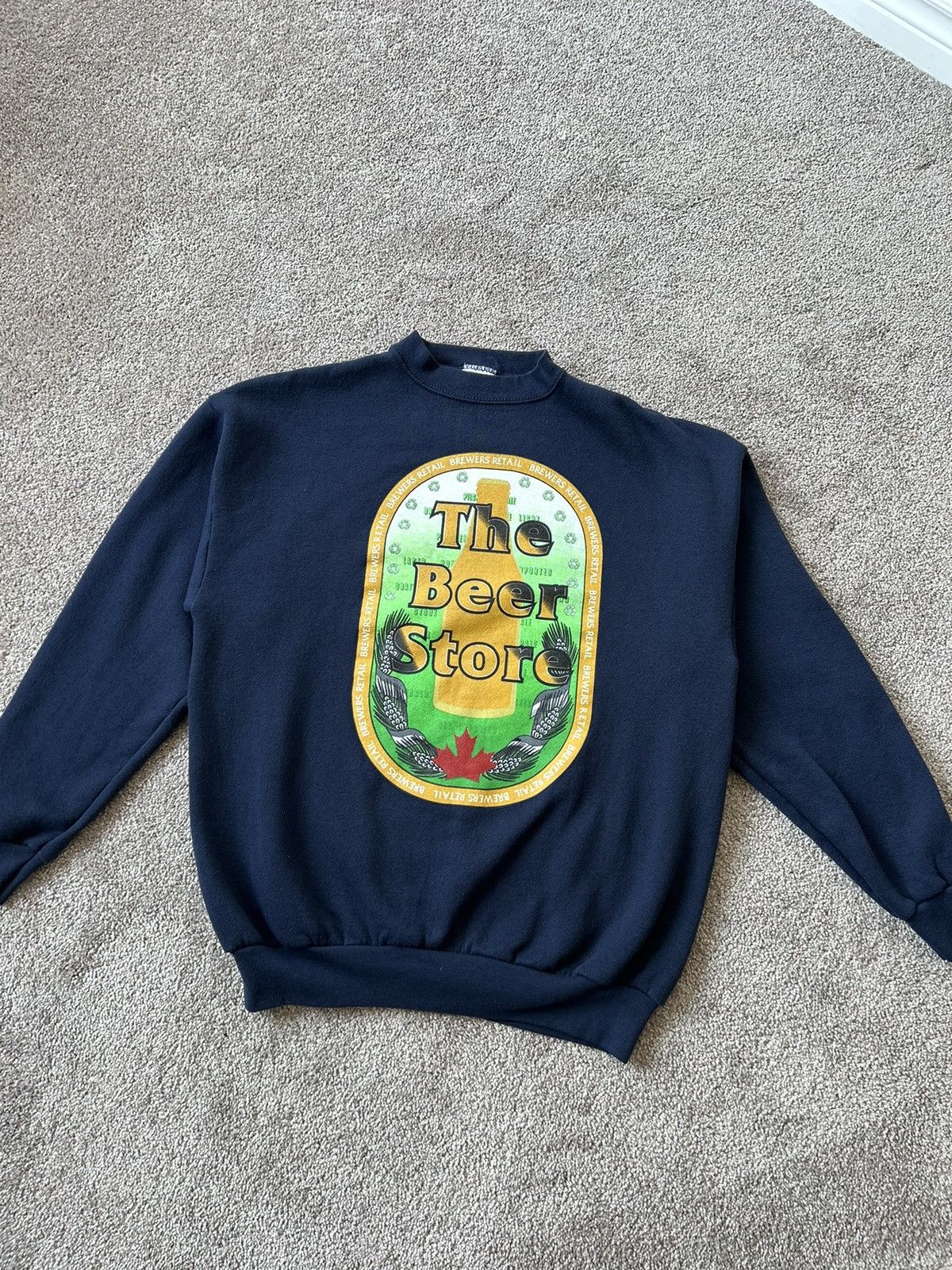 Tultex × Vintage Vintage 90s Brewers Retail The Beer Store Sweater Size US M / EU 48-50 / 2 - 2 Thumbnail