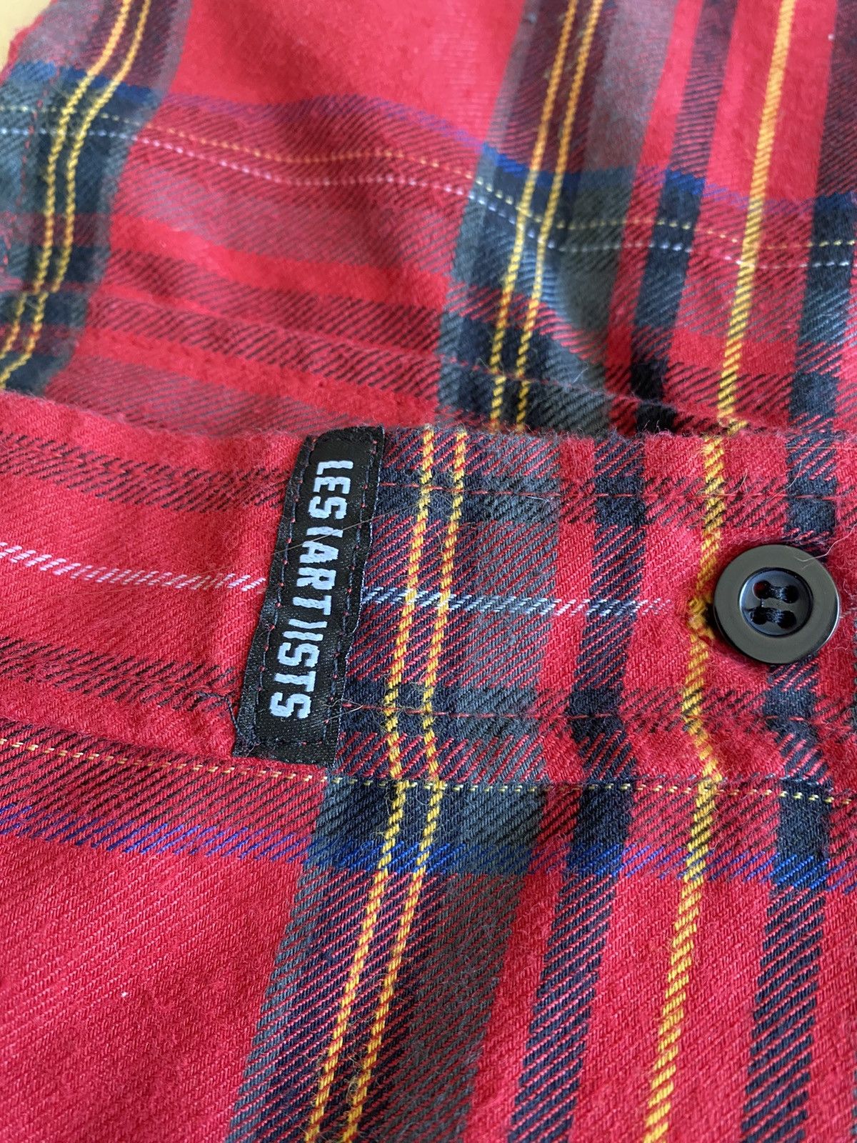 Les Artists Les Artists x Kanye West 77 Flannel Checkered y2k LS shirt Size US L / EU 52-54 / 3 - 3 Thumbnail