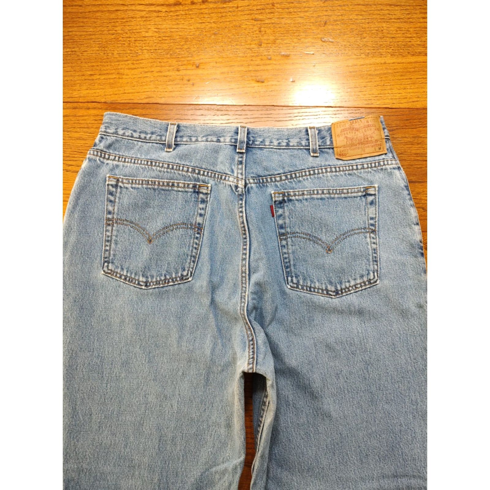 Levi's VINTAGE Levi's Jeans 550 Relaxed Fit Tapered Leg 20W Womens Blue USA Made 36x31 90s Retro Size 42" / US 20 - 3 Thumbnail
