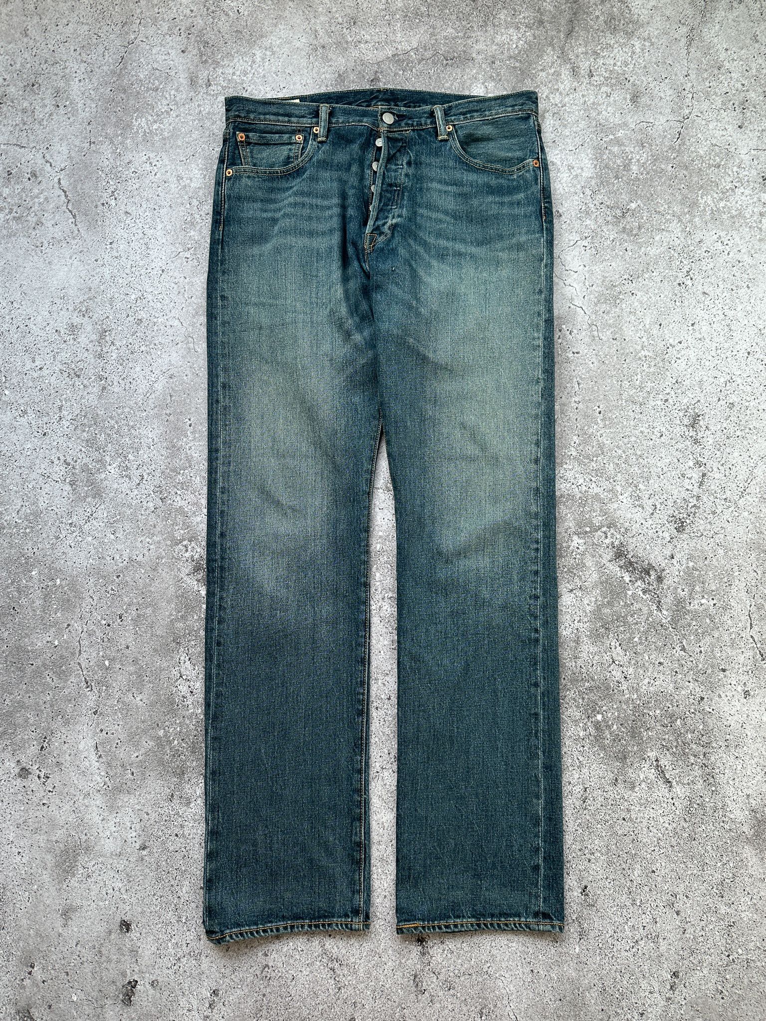Levi's × Levi's Vintage Clothing Levi's 501 Blue Denim Pants Jeans 34x34 Size US 34 / EU 50 - 6 Thumbnail