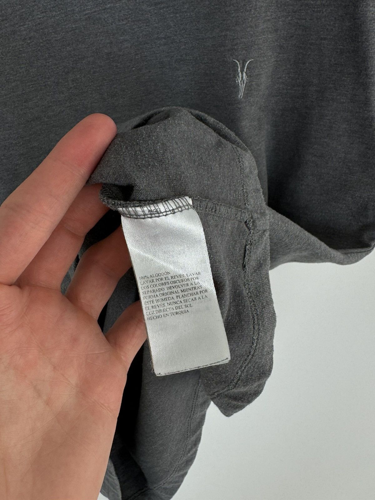 Allsaints AllSaints Basic Gray T-Shirt Size US S / EU 44-46 / 1 - 7 Thumbnail