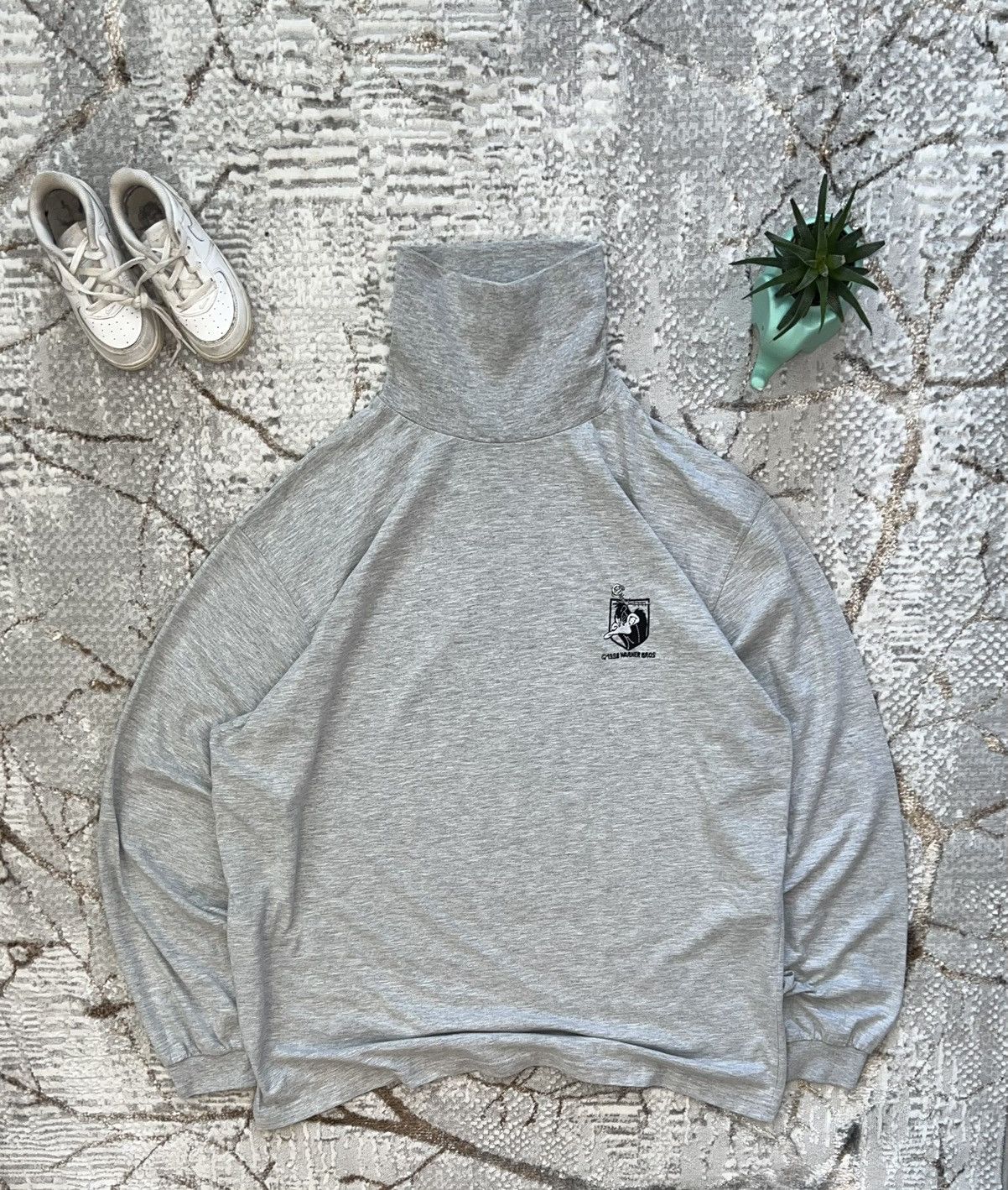 Vintage × Warner Bros WARNER BROS 1998 VINTAGE LOONEY TUNES TURTLENECK SWEATSHIRT Size US L / EU 52-54 / 3 - 1 Thumbnail