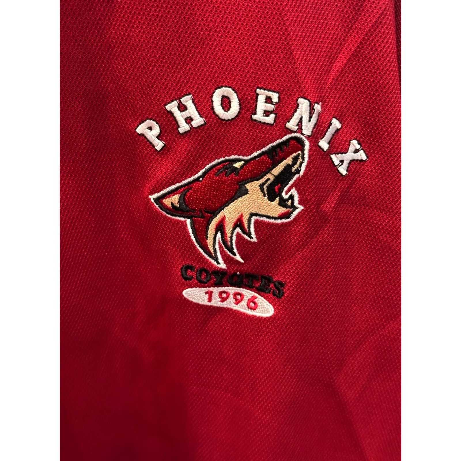 NHL NHL Phoenix Coyotes 1996 Hockey SHORT SLEEVE POLO SHIRT Medium M Size US M / EU 48-50 / 2 - 7 Thumbnail