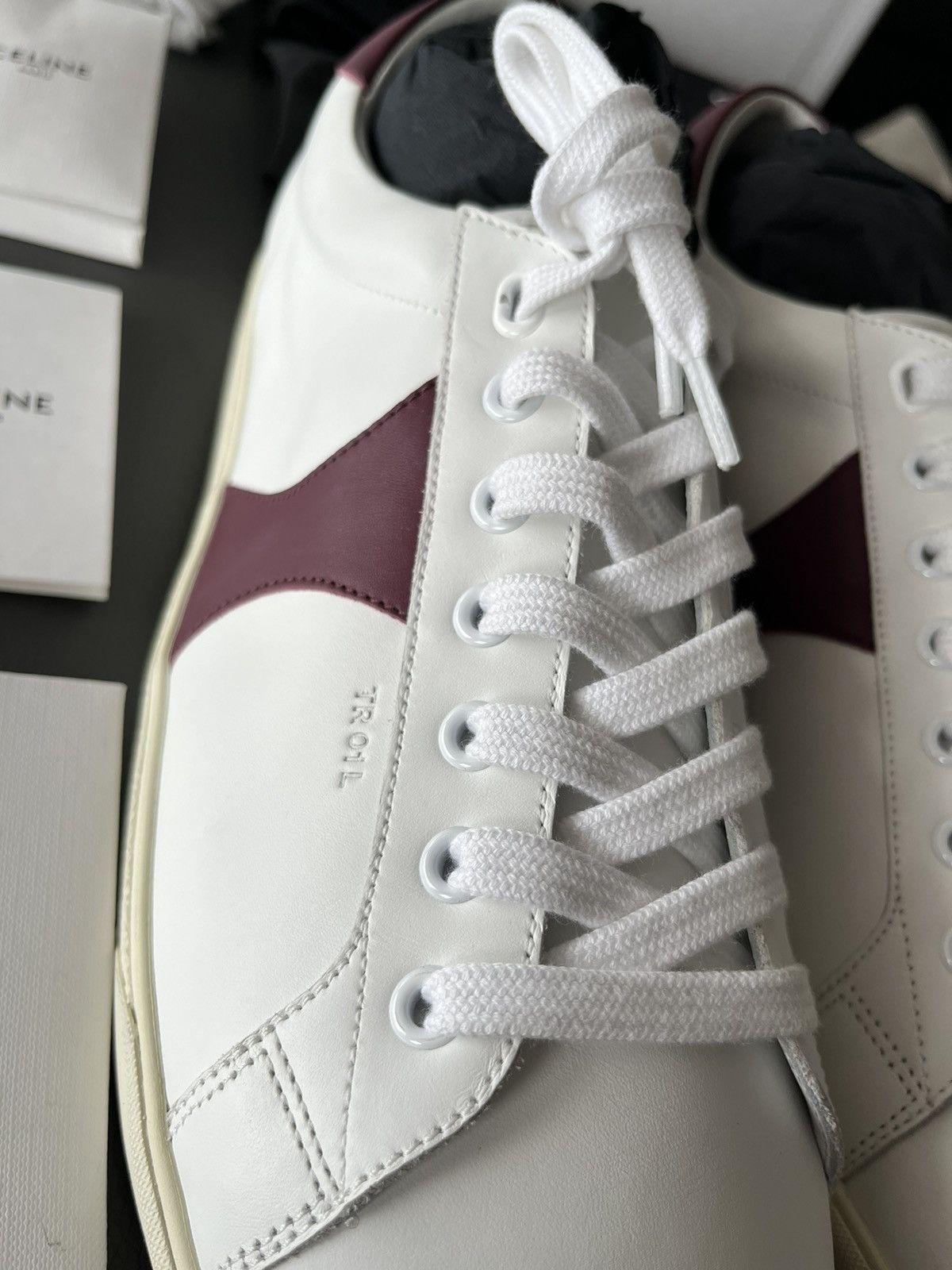 Celine × Hedi Slimane Runway Celine Hedi Slimane Classic Triomphe Sneaker Size US 13 / EU 46 - 12 Thumbnail