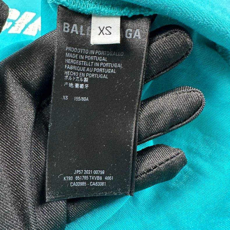 Balenciaga Balenciaga Blue Destruction Short Sleeve 2502-Nextarrow Size US XS / EU 42 / 0 - 4 Thumbnail
