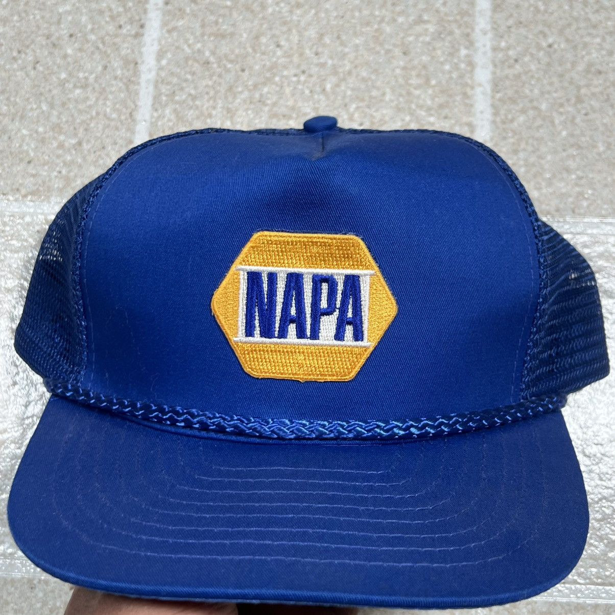 Vintage Vintage NAPA Auto Parts Mesh Snapback Trucker Hat Size ONE SIZE - 2 Thumbnail