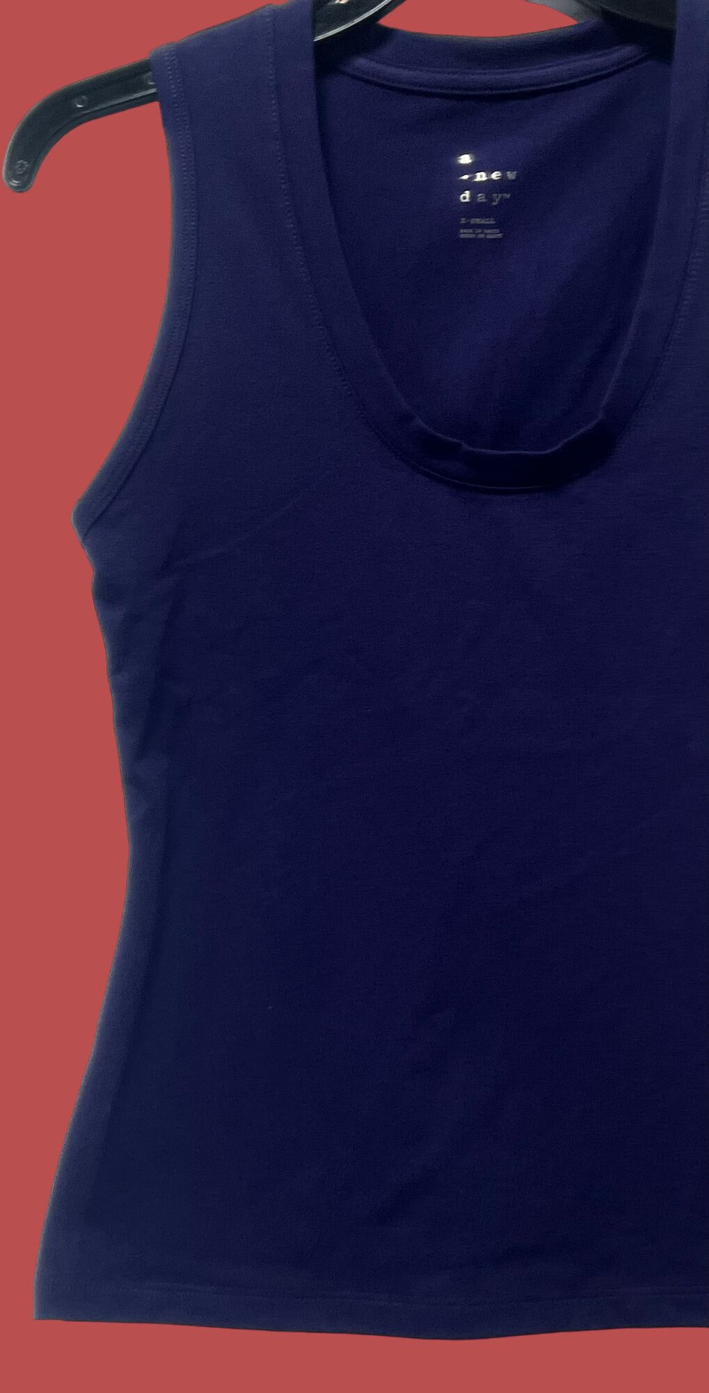 Other A New Day - Women's U-Neck Slim Fit Tank Top - Navy Blue - E Size XS / US 0-2 / IT 36-38 - 14 Thumbnail