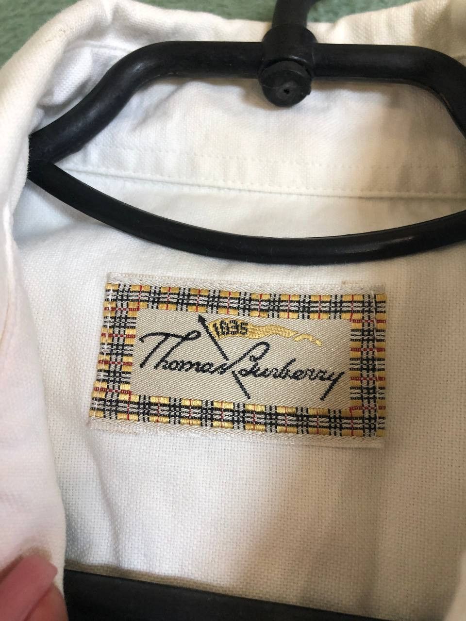 Burberry THOMAS BURBERRY Vintage Rare Mens Cotton short sleeve shirt Size US M / EU 48-50 / 2 - 2 Thumbnail