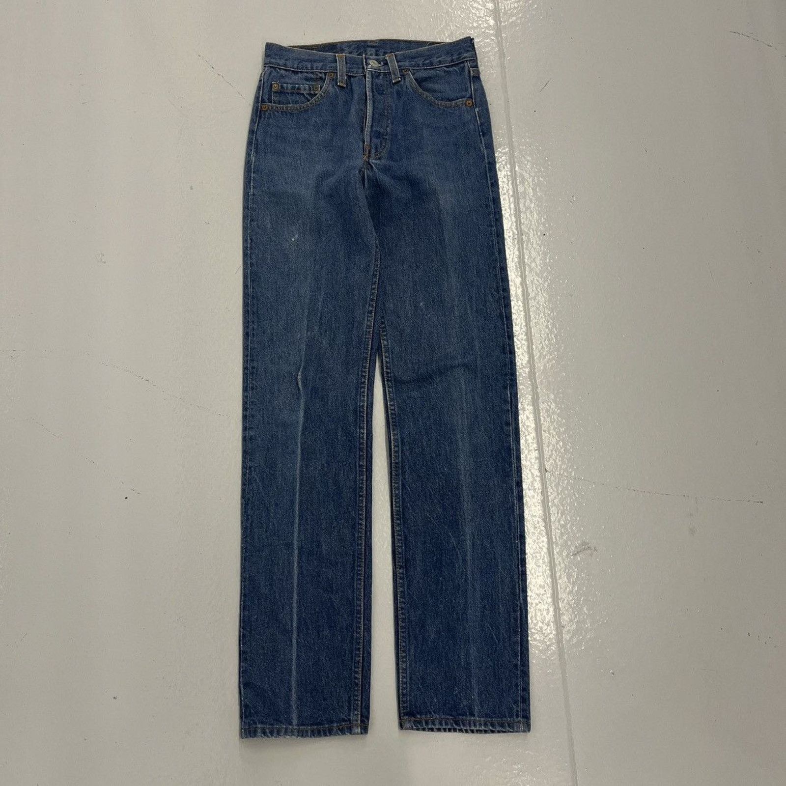 Vintage 80s Levi's 501xx Dark Buttonfly Straight Jeans 26x33