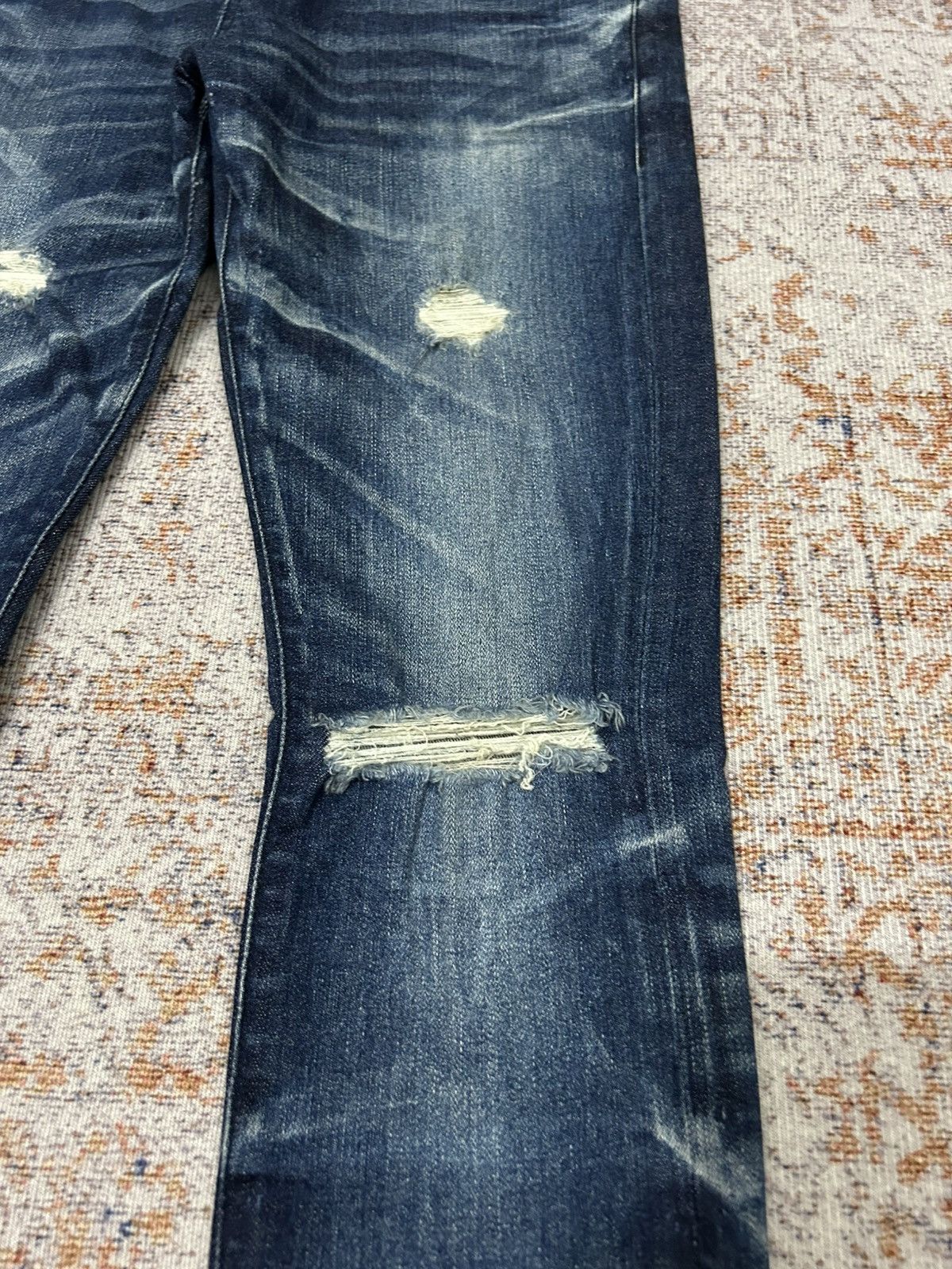 JACKROSE Jackrose Japan Distressed Skinny Jeans Size US 30 / EU 46 - 7 Thumbnail