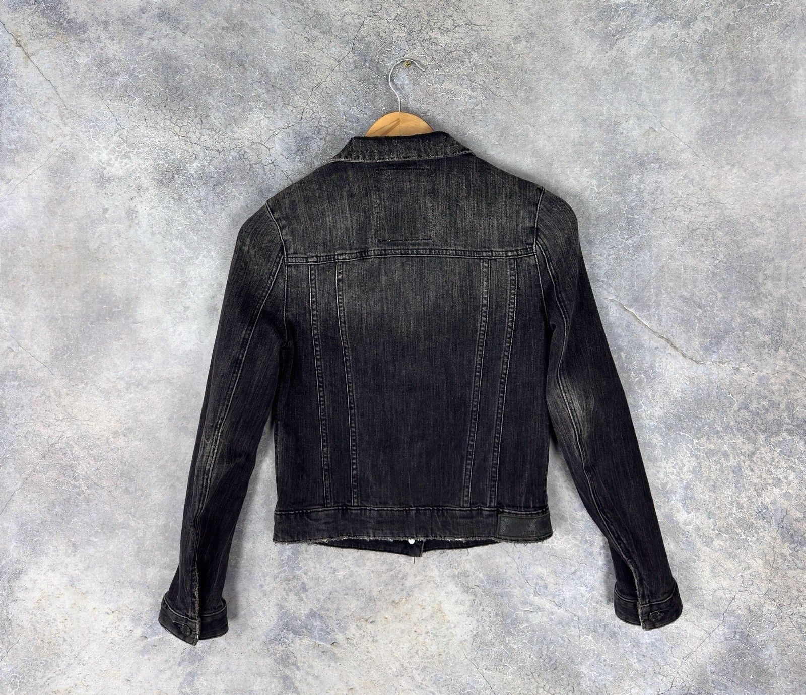 Zadig & Voltaire Zadig & Voltaire Kioky Distressed Denim Women’s Black Jacket Size XS / US 0-2 / IT 36-38 - 7 Thumbnail