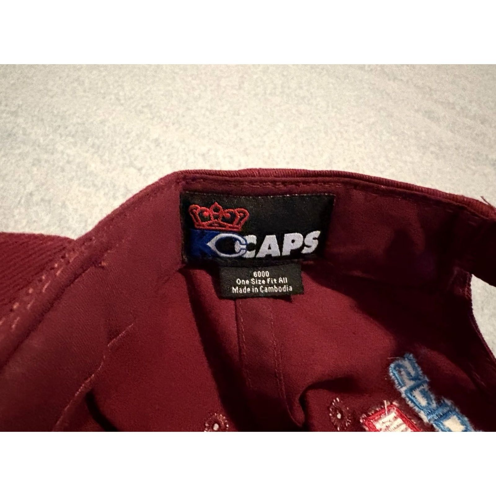 Vintage KC Caps Marvel Spider-Man: No Way Home Crew Hat Mens One Size Maroon Baseball Cap Movie Velcro back Tom Holland Spider-Man Size ONE SIZE - 6 Thumbnail