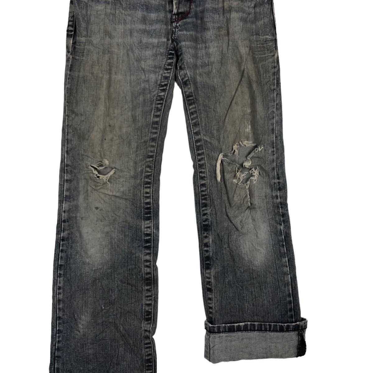 Japanese Brand RARE VINTAGE DISTRESSED DENIM JEANS 29125=HOMME ISSEYMIYAKE Size US 30 / EU 46 - 10 Thumbnail