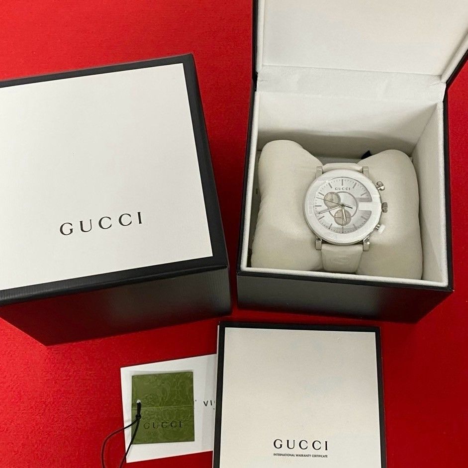 Gucci Gucci Gucci G Chrono Stainless Steel Watch Metal Quartz Size ONE SIZE - 1 Thumbnail