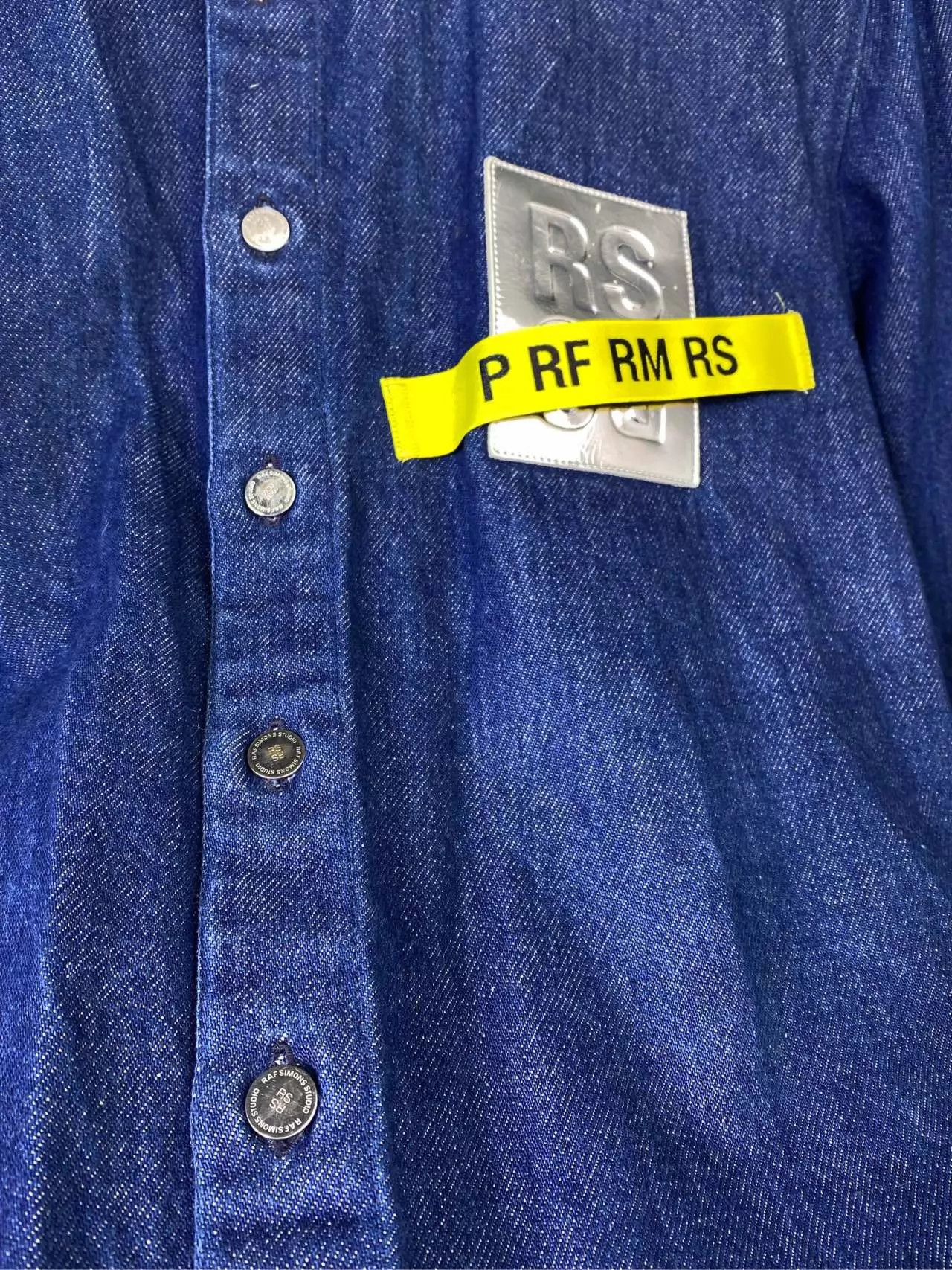 Raf Simons Raf Simons Tape Silver Tag Denim Shirt XS like new Size US XS / EU 42 / 0 - 7 Thumbnail