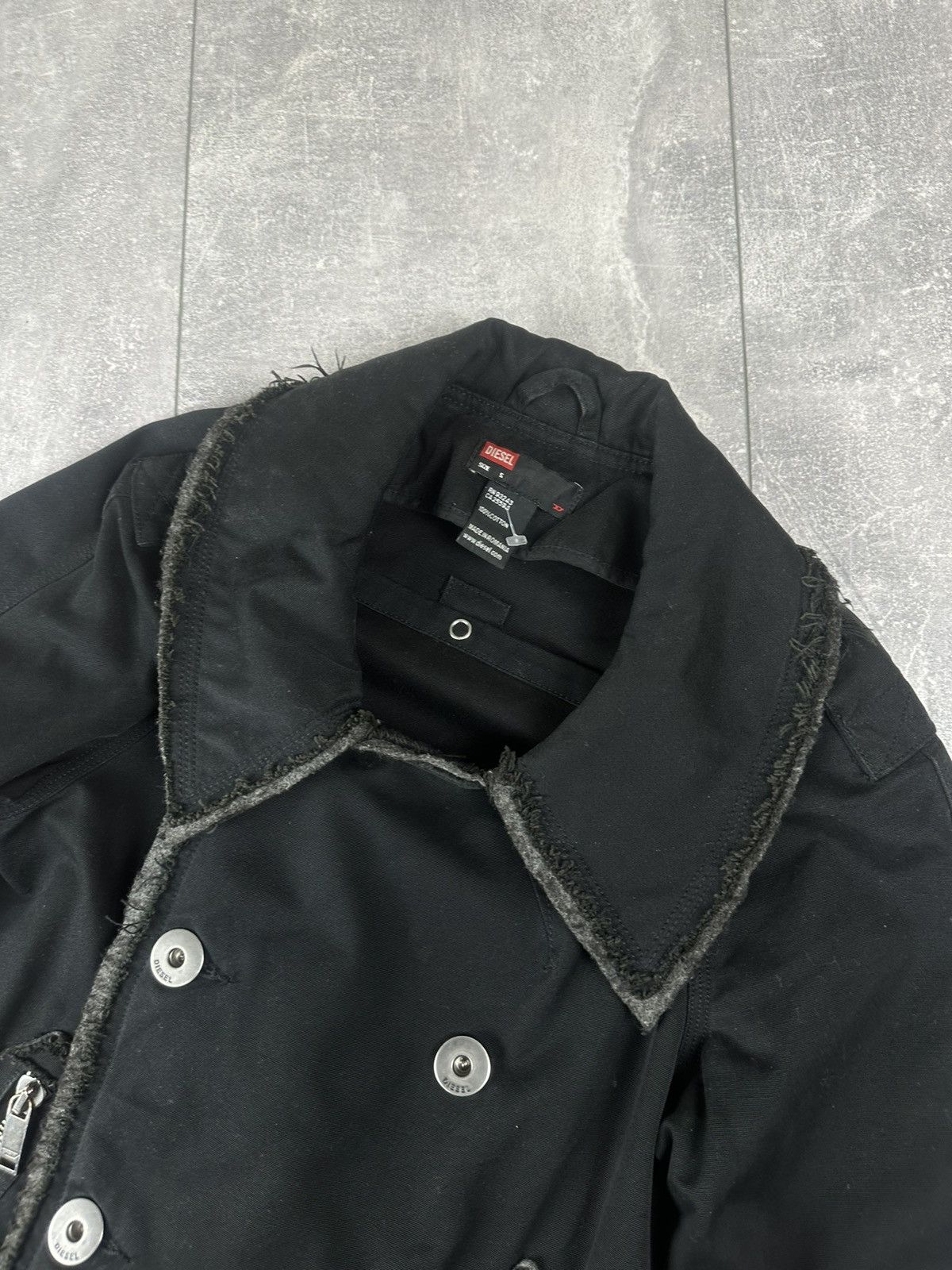 Diesel Women’s Diesel Double Breasted Black Avant Gard Jacket Size S / US 4 / IT 40 - 8 Thumbnail