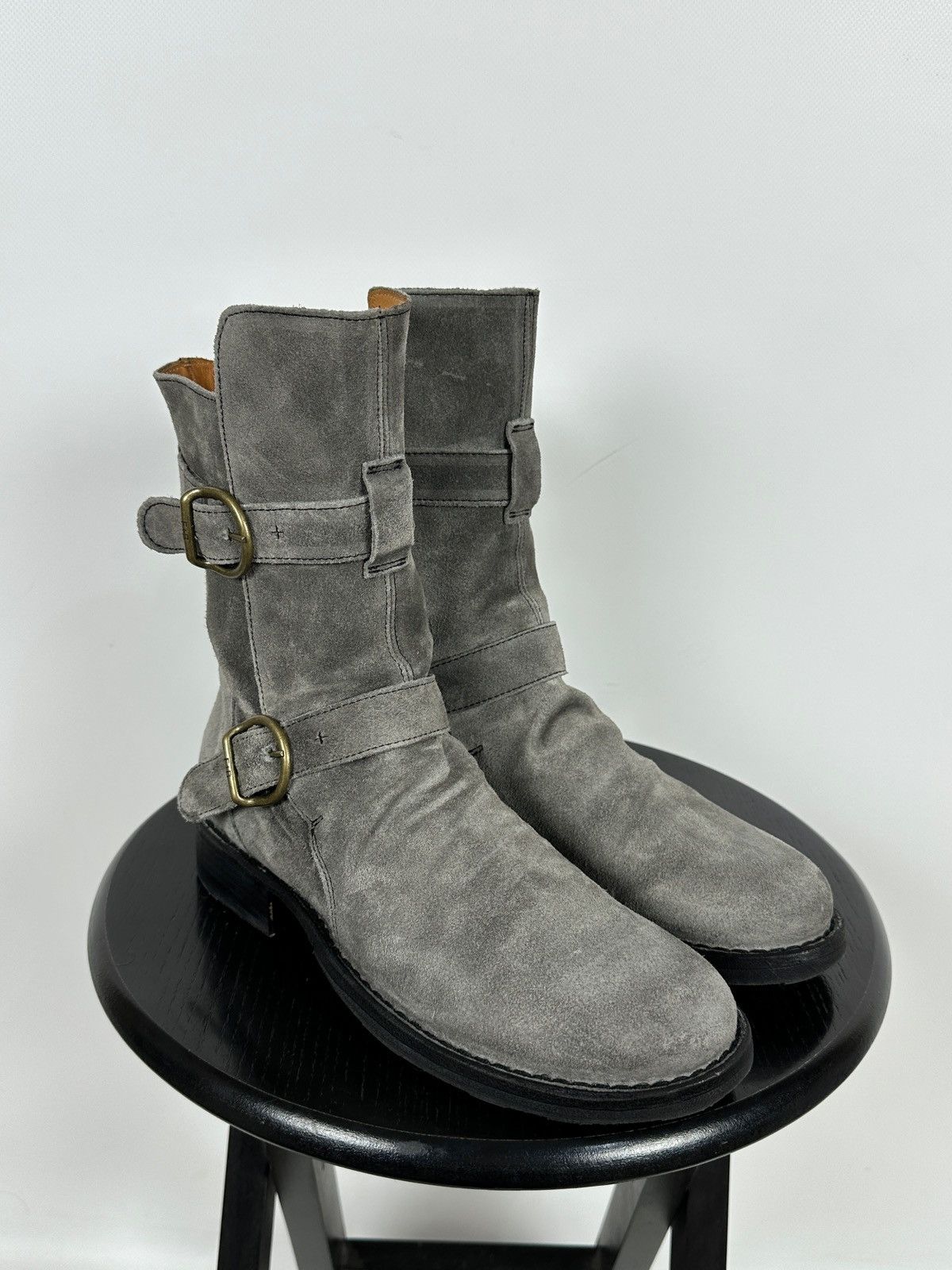 Fiorentini + Baker Fiorentini + Baker Eternity 2 Buckle Moto Ankle Suede Boots Size US 7 / IT 37 - 7 Thumbnail